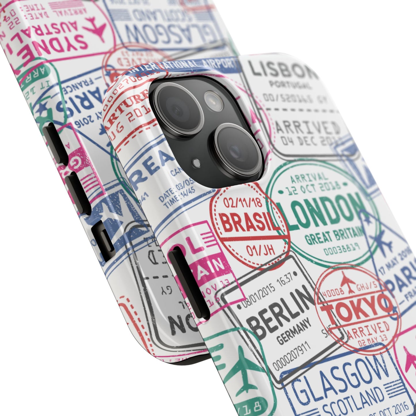 Travel-Inspired, Passport, Travelers, Adventure Stamp, Unique Phone Case