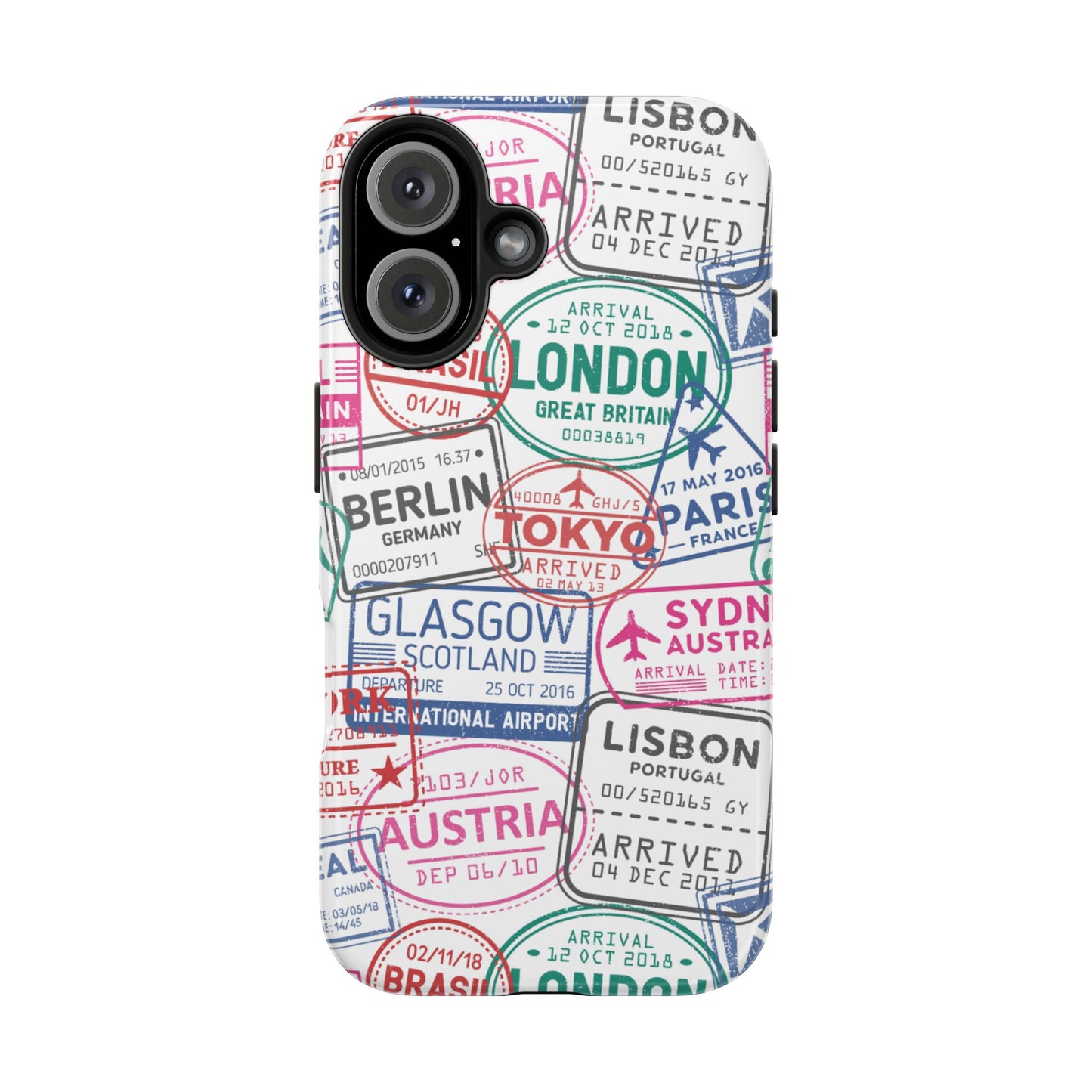 Travel-Inspired, Passport, Travelers, Adventure Stamp, Unique Phone Case