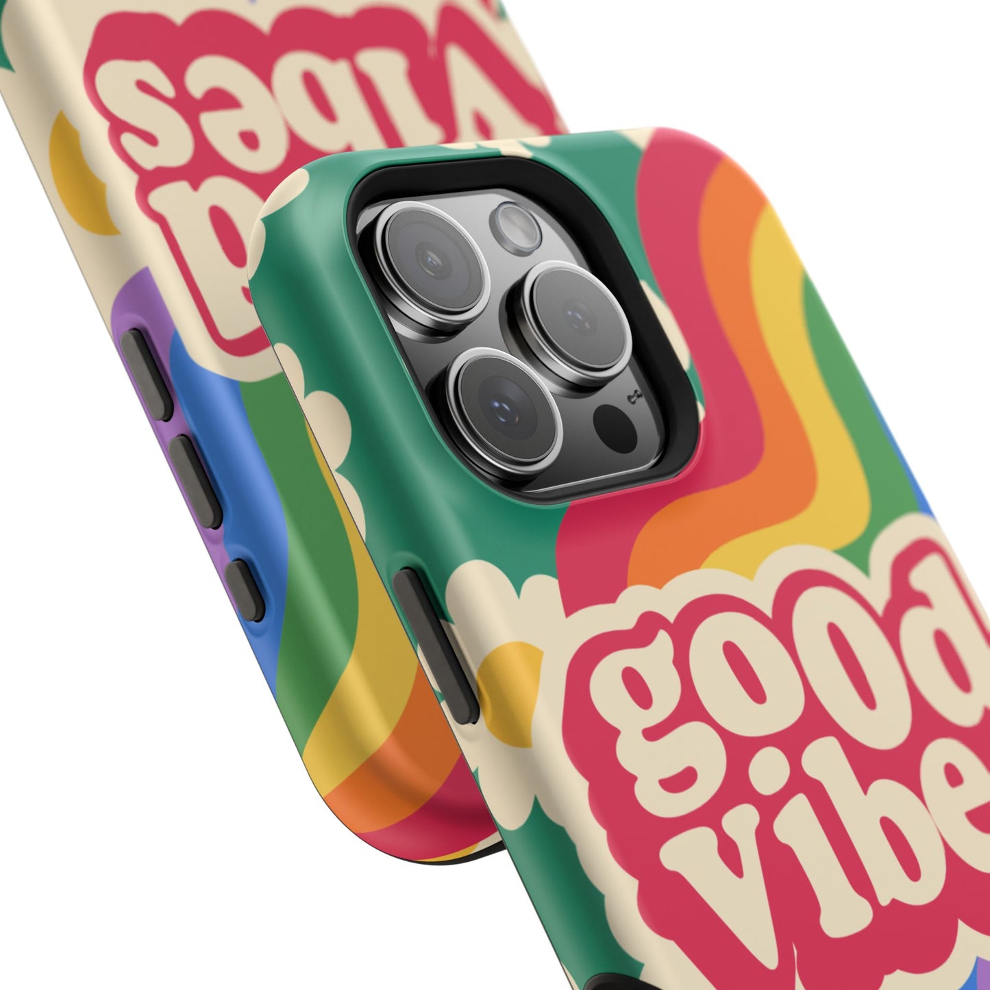 Good Vibes MAGNETIC Tough Phone Cases, Colorful, Cheerful Phone Protection, Gifts for Friends