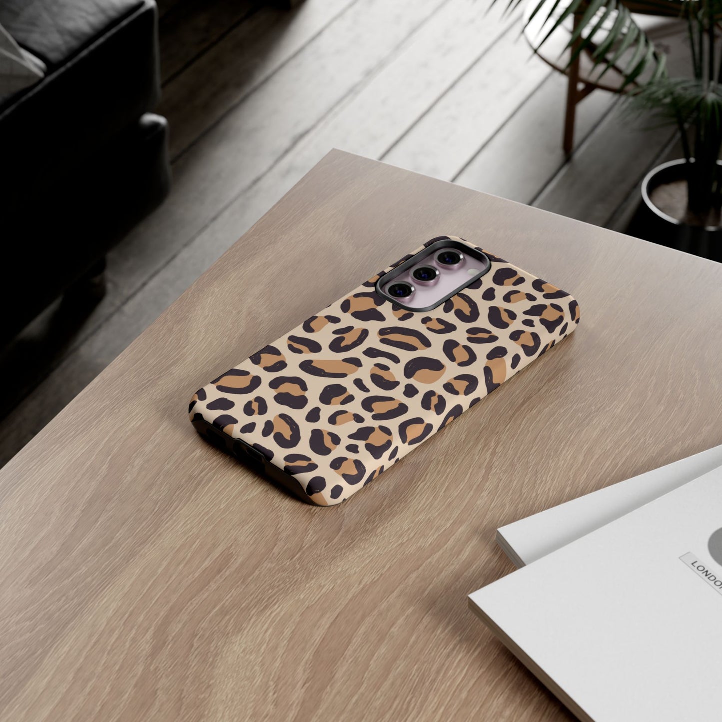 Leopard Print Tough Phone Case for Samsung