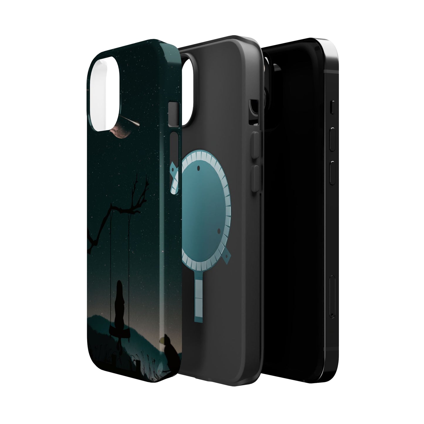 Dreamy Night Sky Tough Magnetic Phone Cases Unique Celestial Design for Iphone