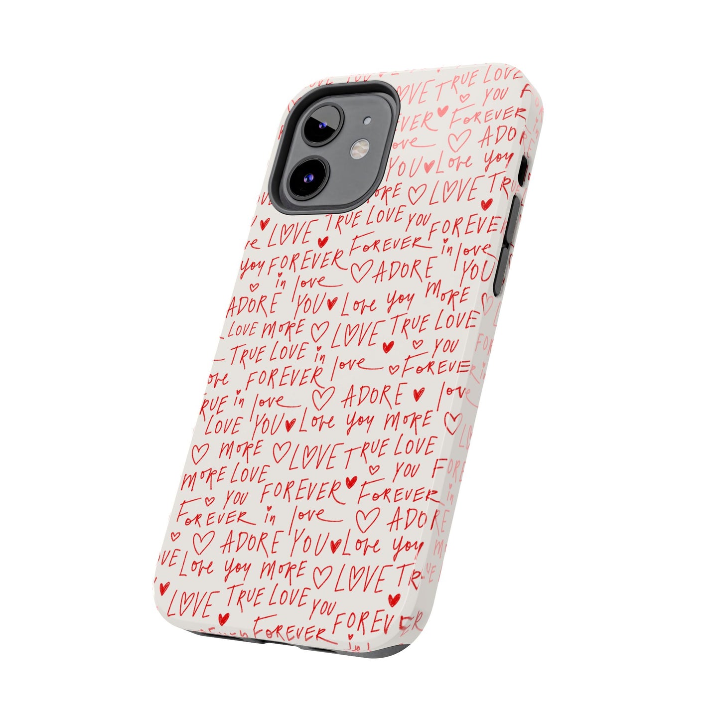 Love Hearts Tough Case for iPhone, Cute Heart Design, Adore You Case, True Love Protection