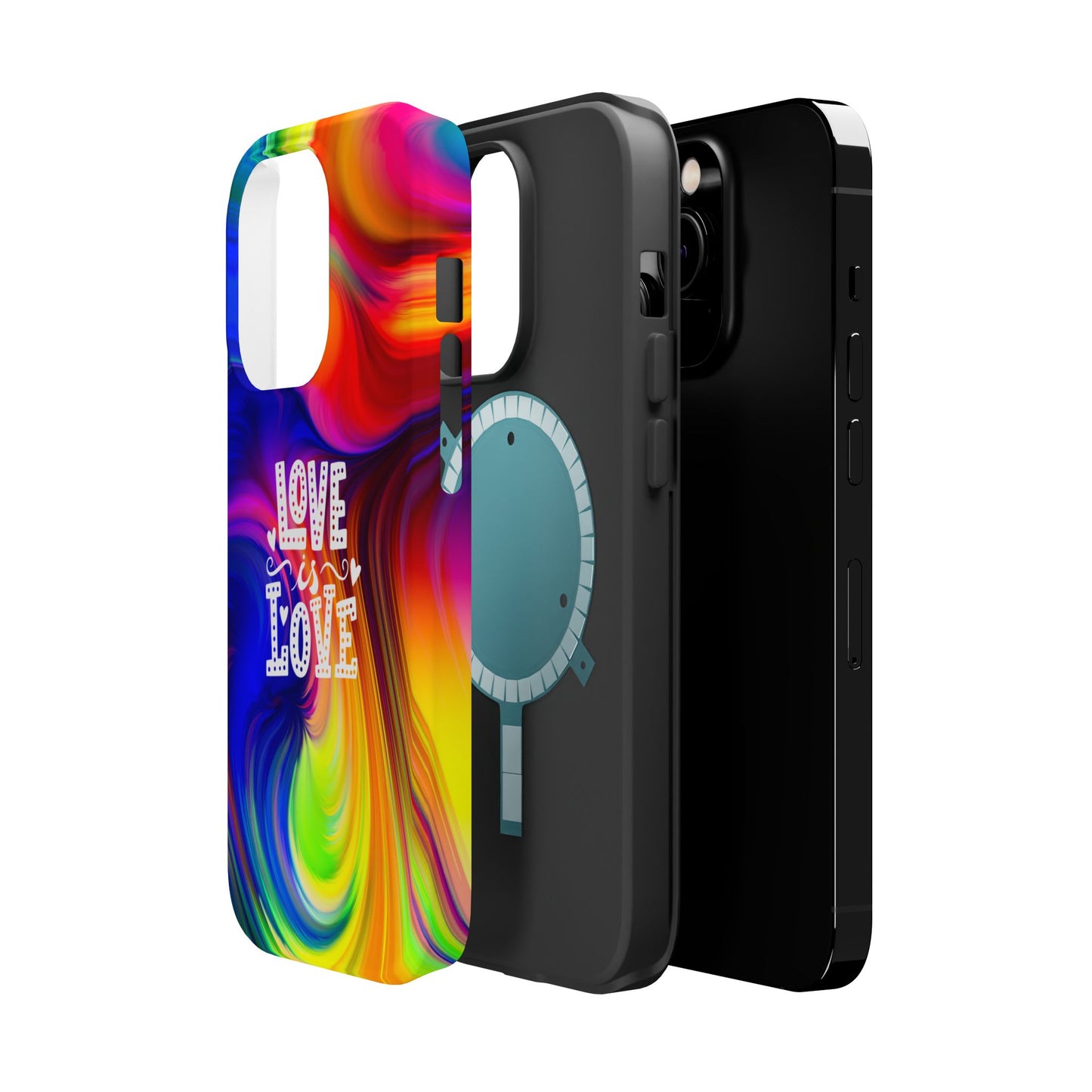 LOVE IS LOVE Colorful Love, Pride Tough Phone Case