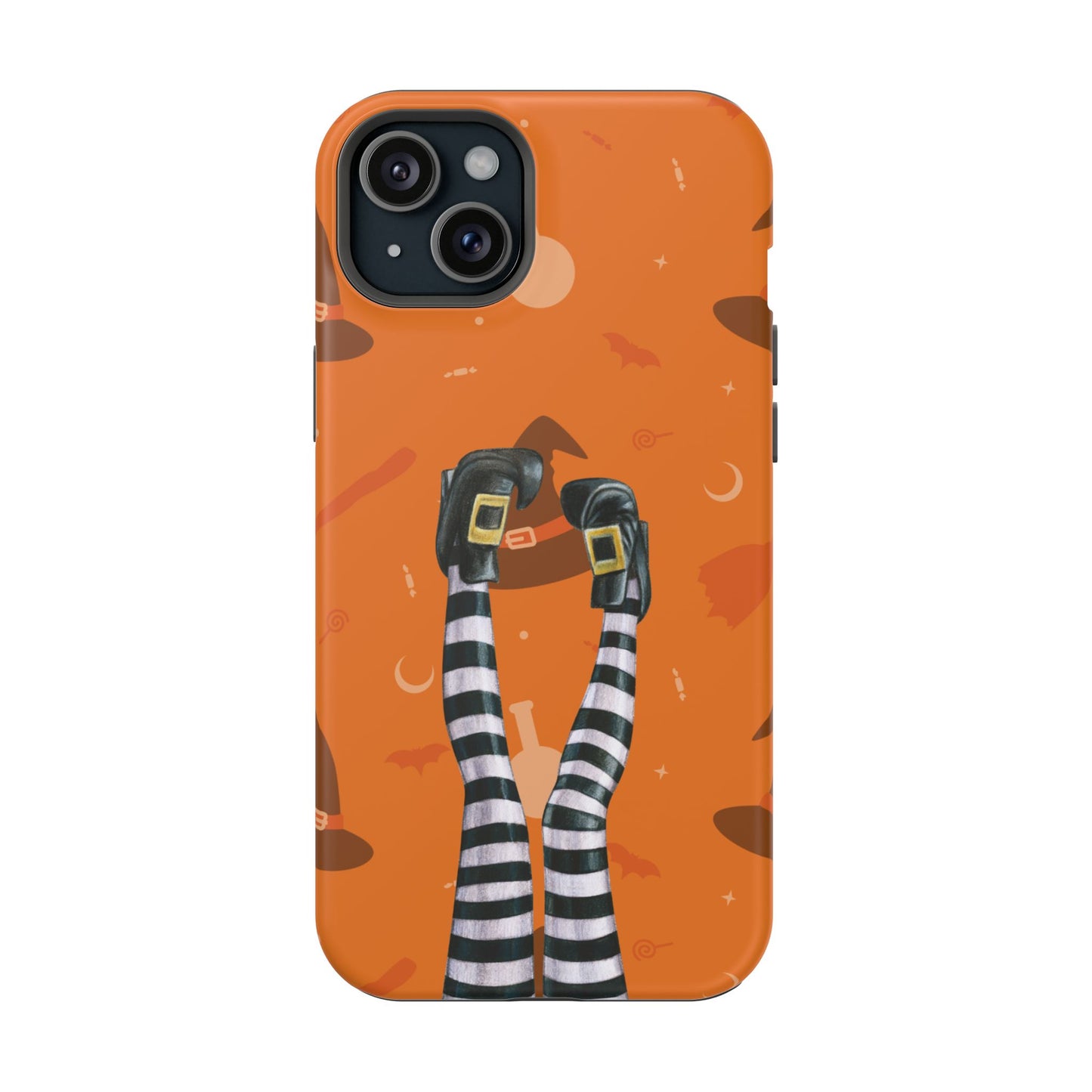 Halloween Magnetic Phone Case, Spooky Design, Witch Legs for Iphone
