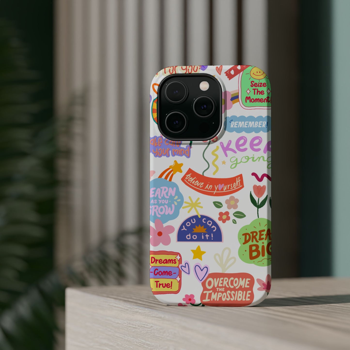 Inspirational, Motivational Phone Case, Cute Floral, Confidence Case, Gift for Her, Positive Vibes