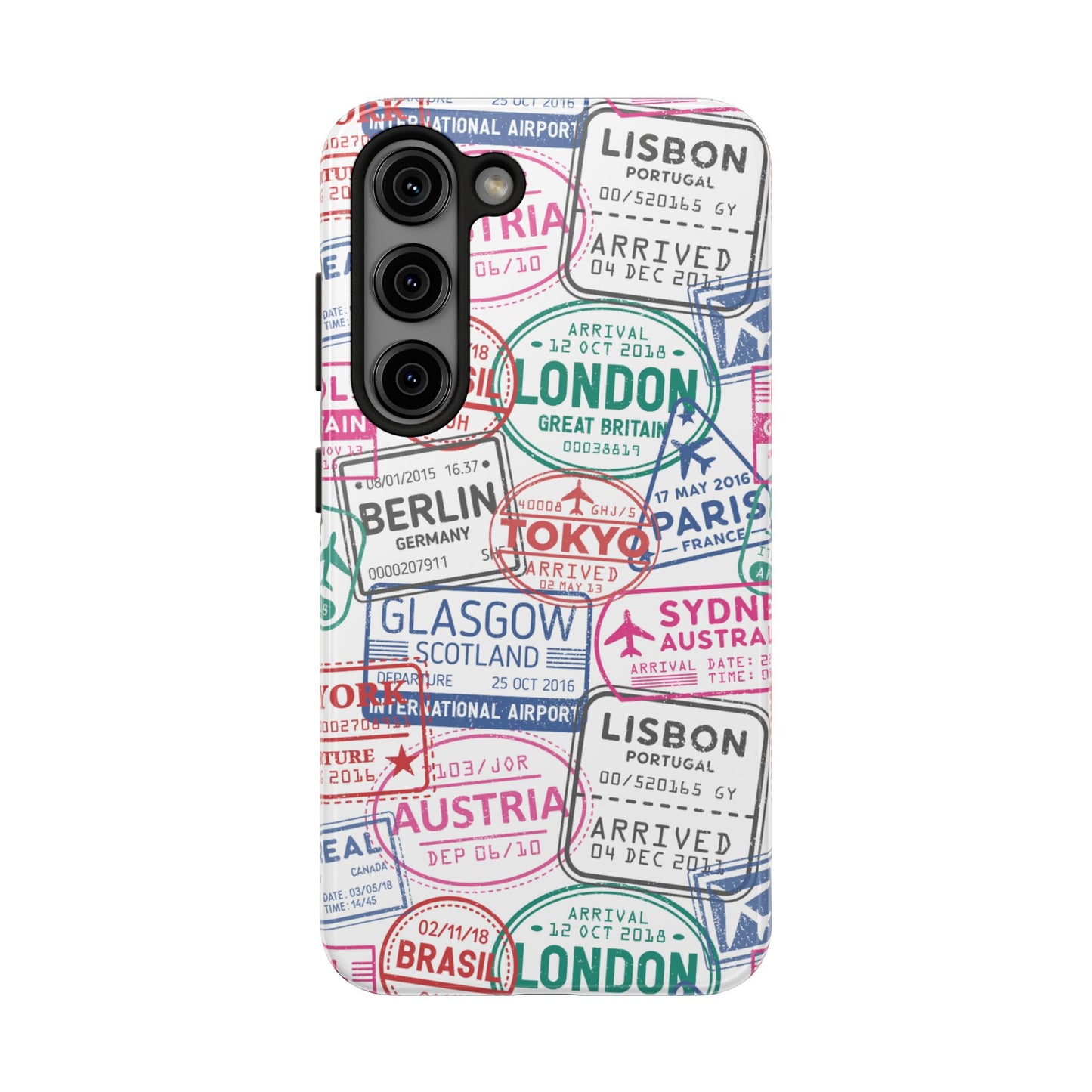 Travel-Inspired, Passport, Travelers, Adventure Stamp, Unique Phone Case