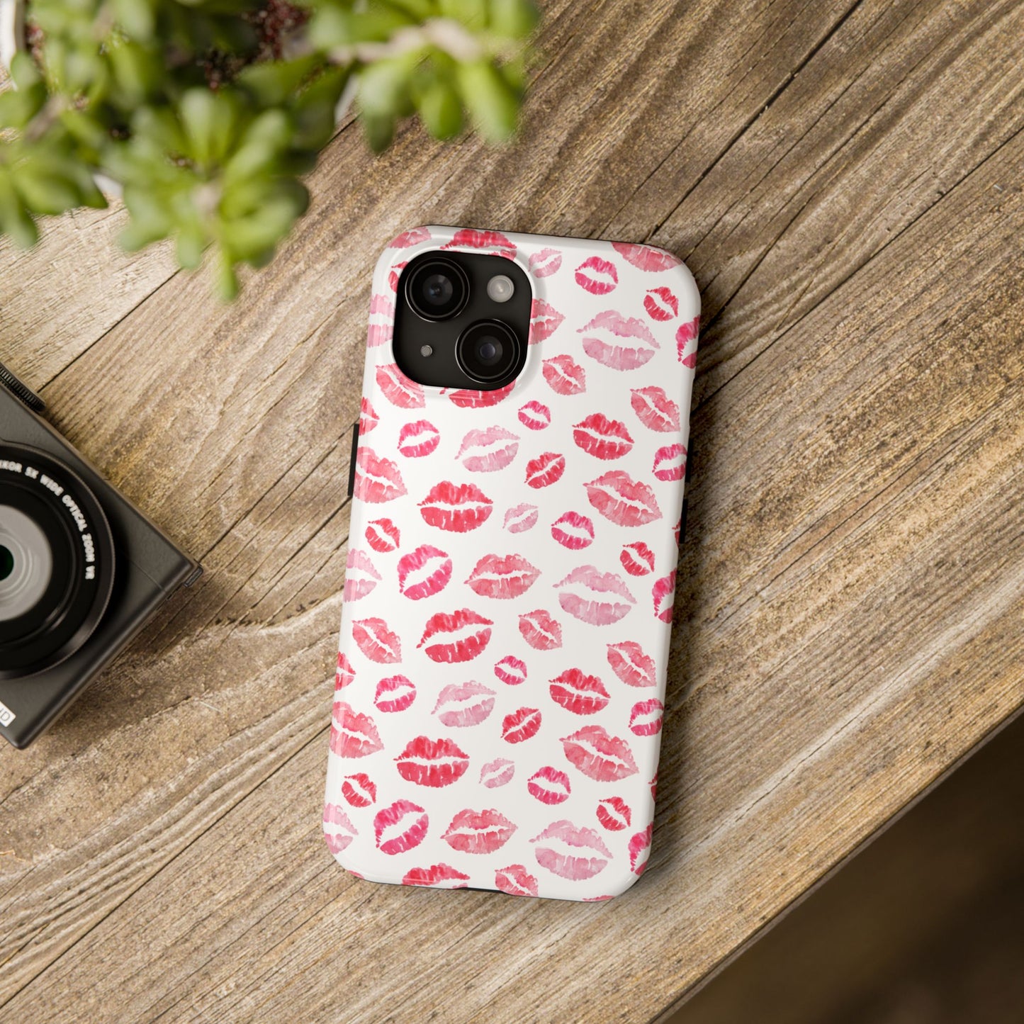 Kiss Pattern Tough Phone Cases, Cute, Unique for Iphone