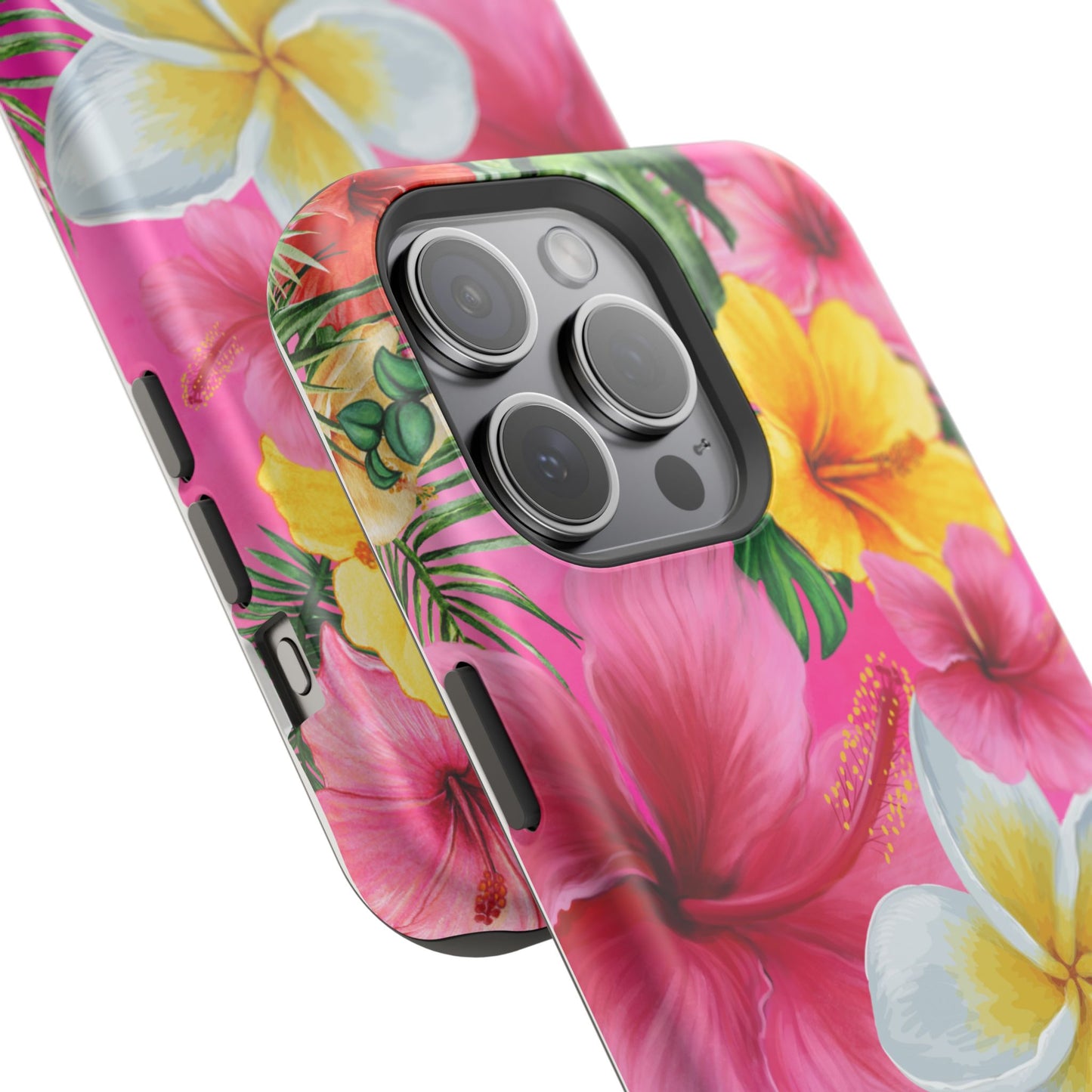 Tropical Floral MAGNETIC Phone Case - Tough, Durable, Chic Protection, Summer Vibes, Gift for Her