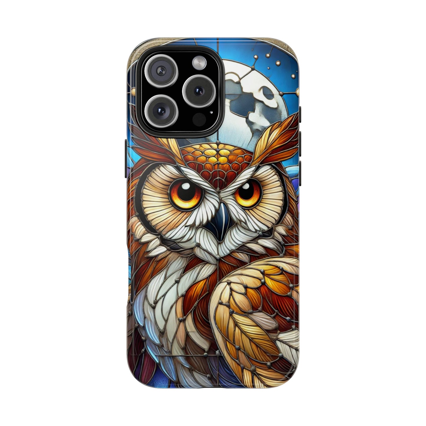 IPhone Case - Owl Stained Glass Design - Durable Protection