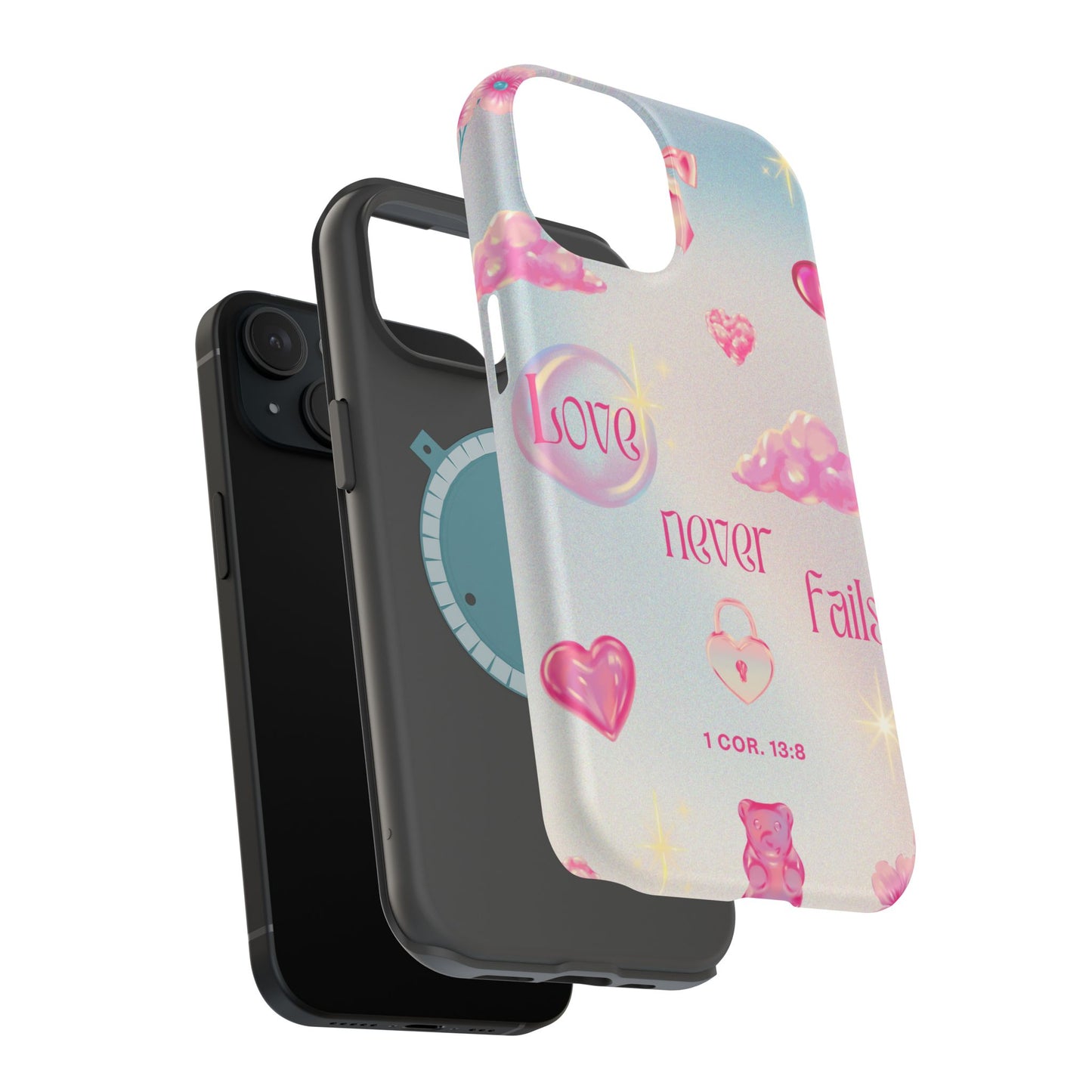 Love Never Fails Bible Verse Tough MAGNETIC Phone Case