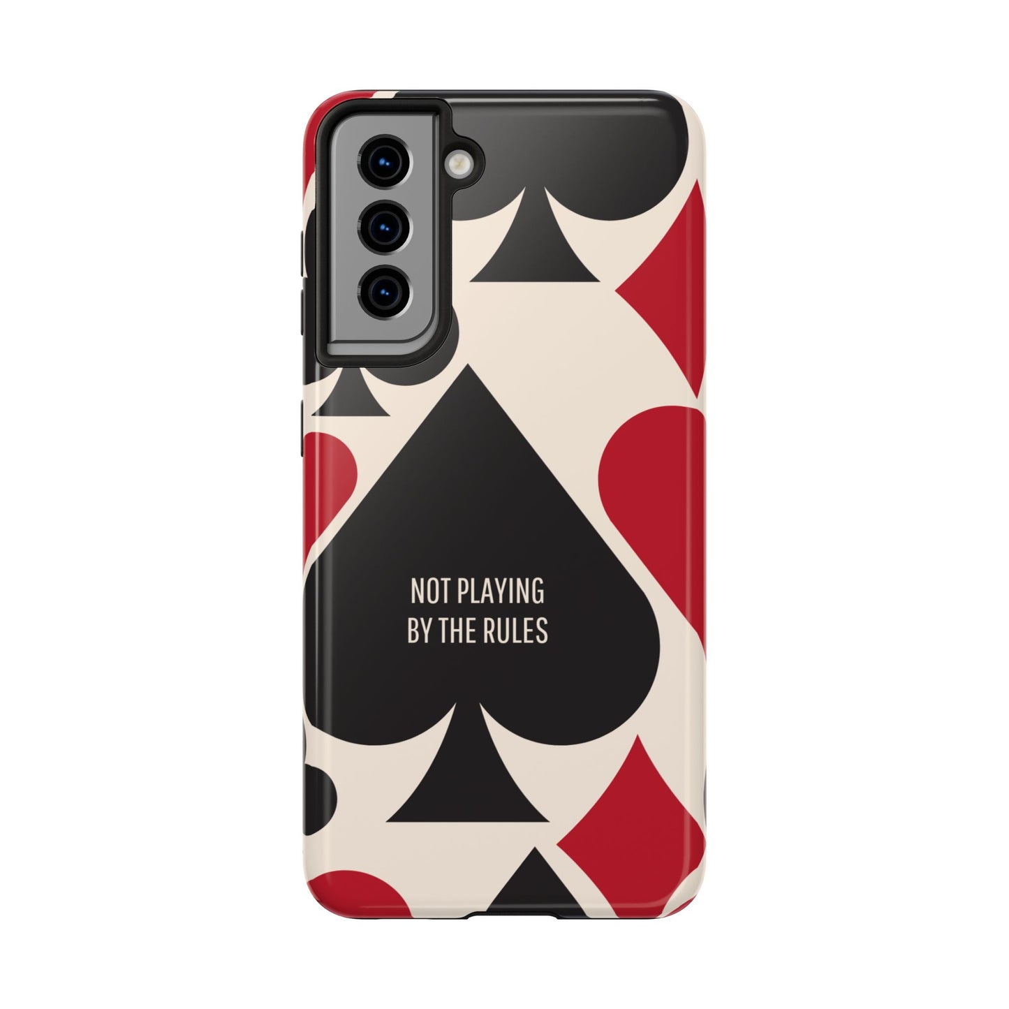 Bold Playing Card Tough Phone Case - Not Playing by the Rules