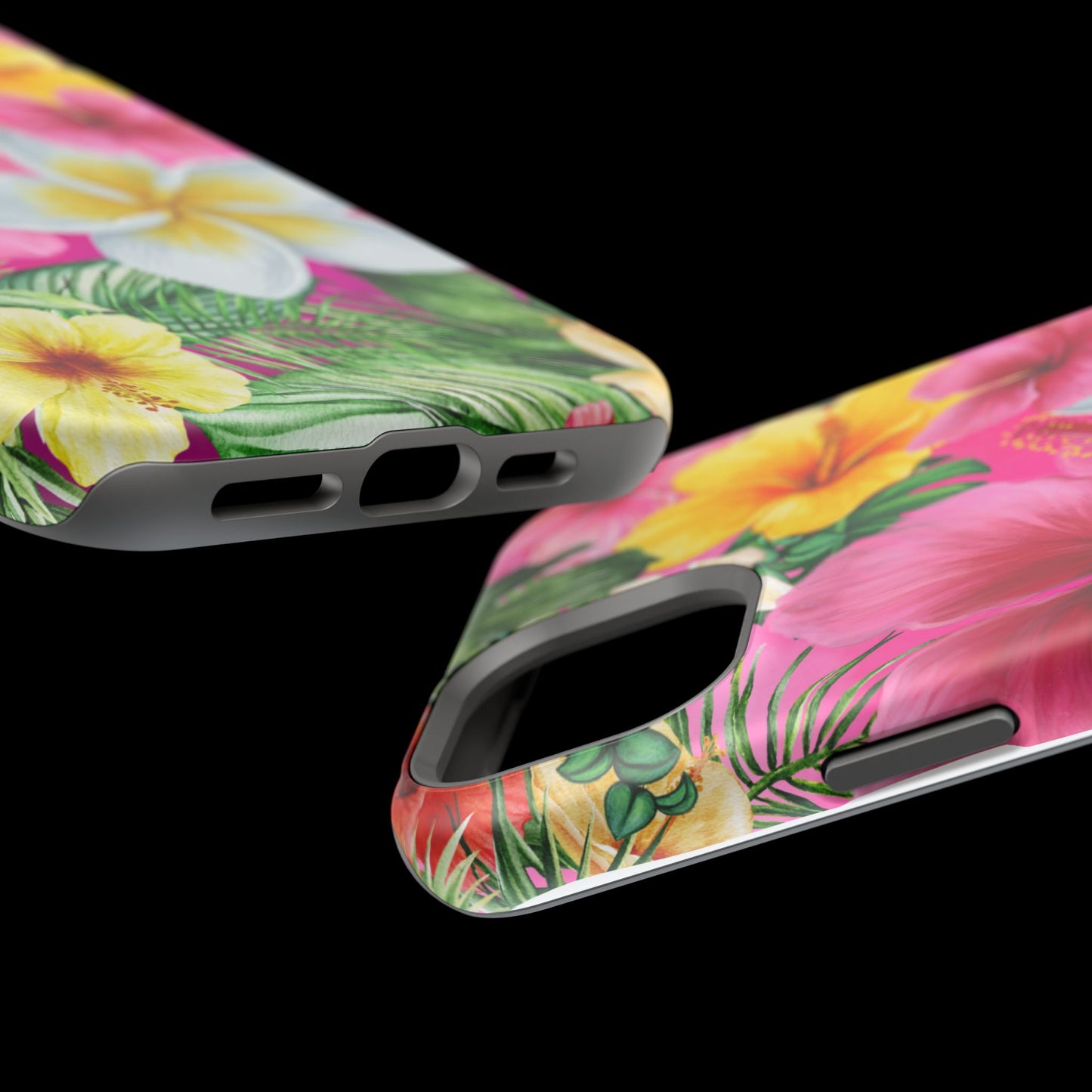 Tropical Floral MAGNETIC Phone Case - Tough, Durable, Chic Protection, Summer Vibes, Gift for Her