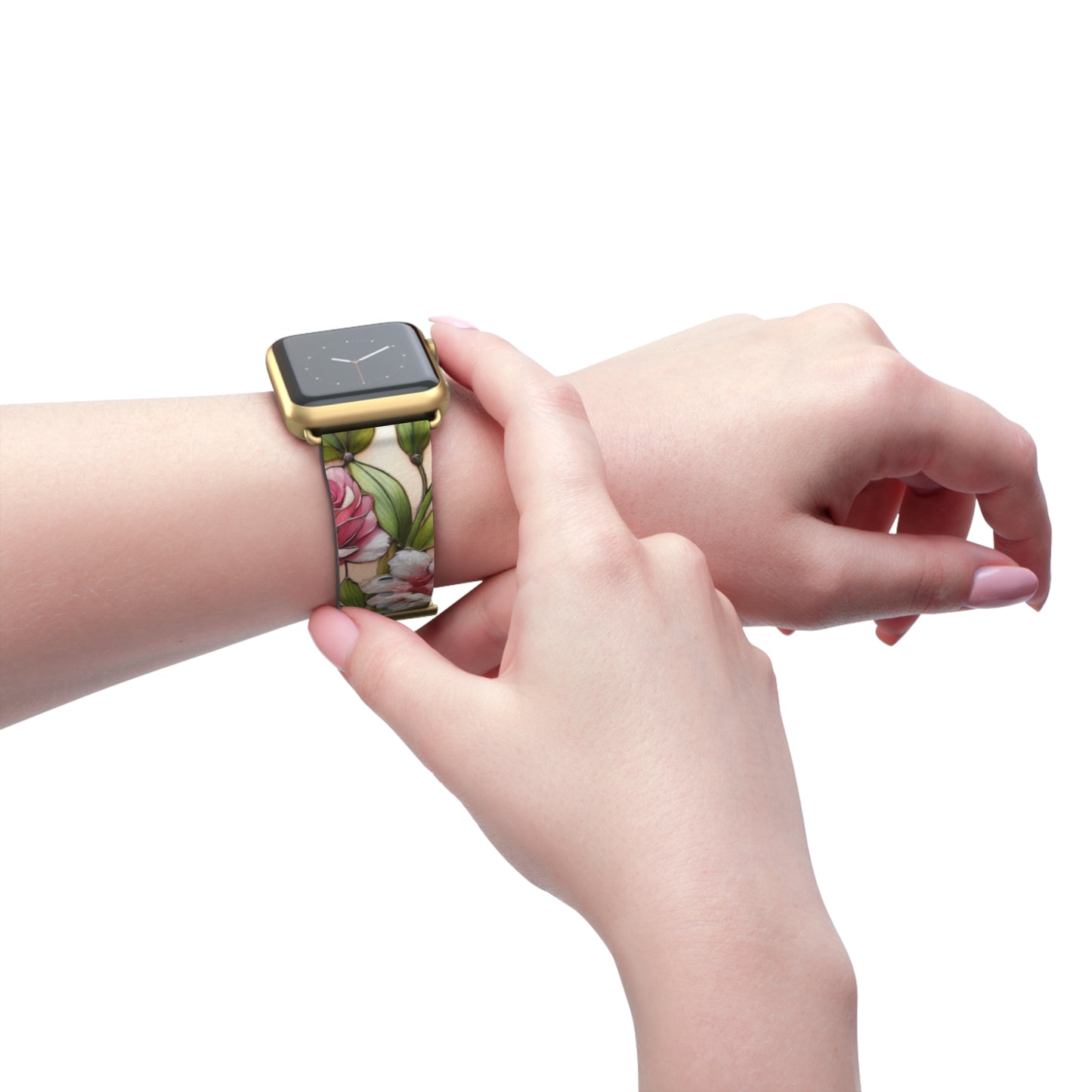 Floral Watch Band - Vibrant Bloom Design for Smartwatches
