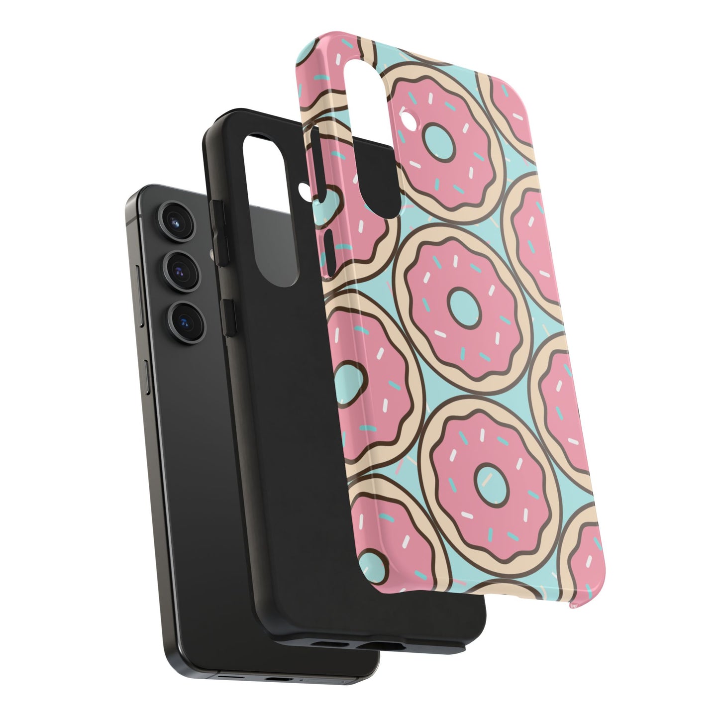 Cute Donut Pattern Tough Phone Case
