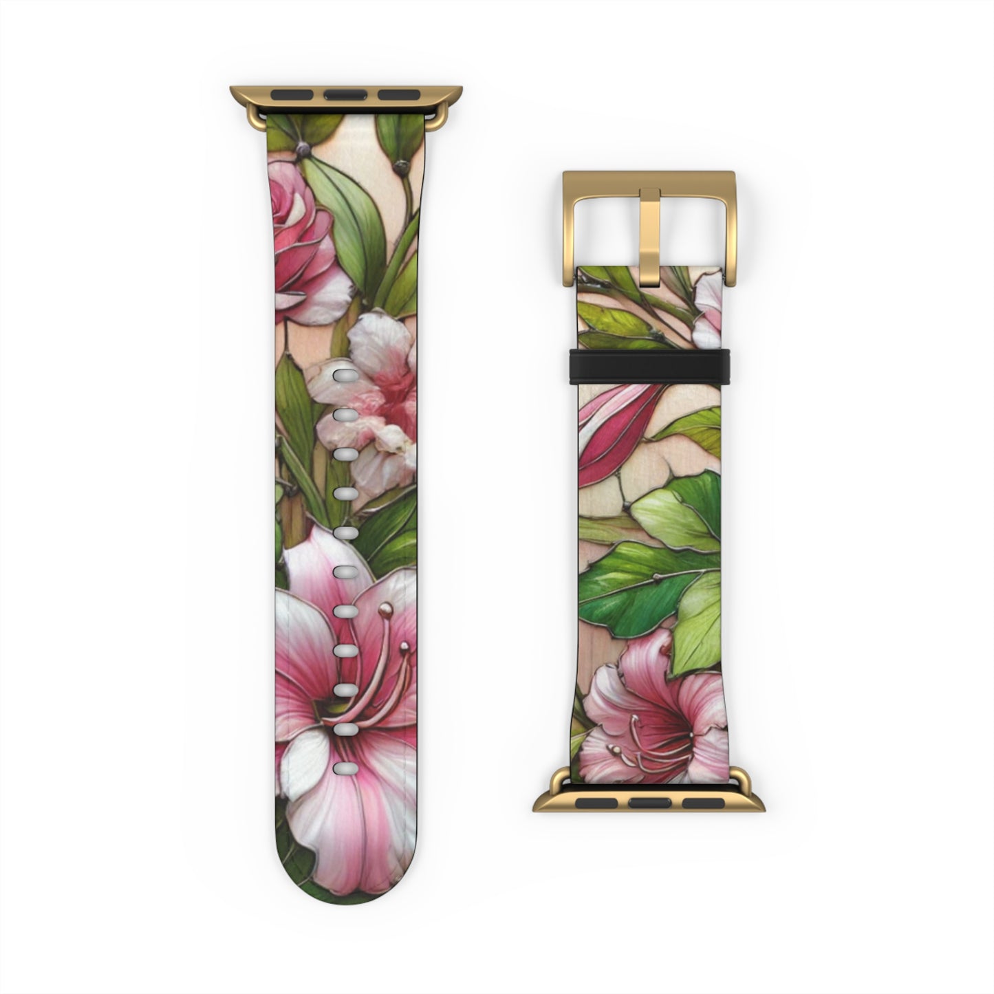 Floral Watch Band - Vibrant Bloom Design for Smartwatches