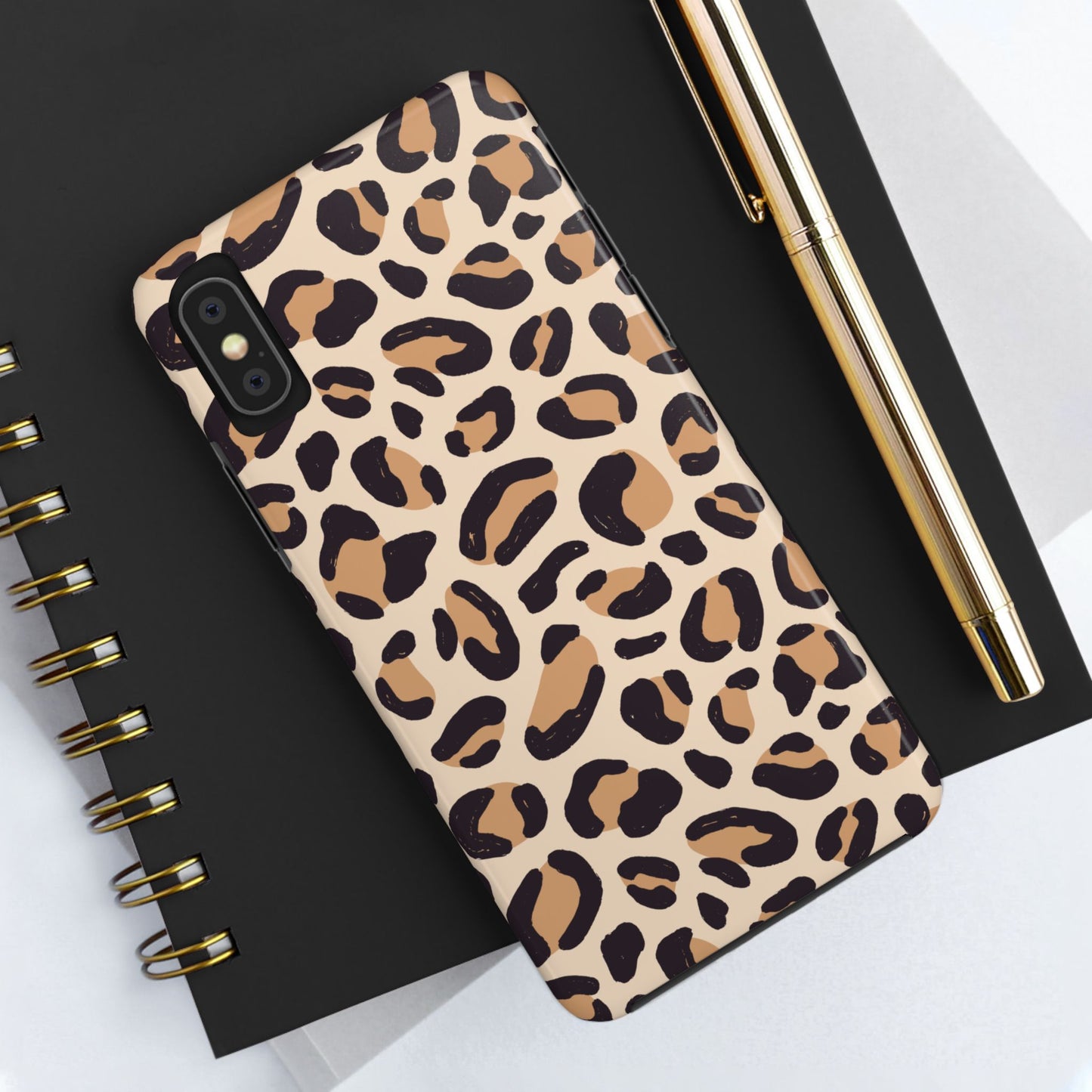 Stylish Leopard Print Tough Phone Cases
