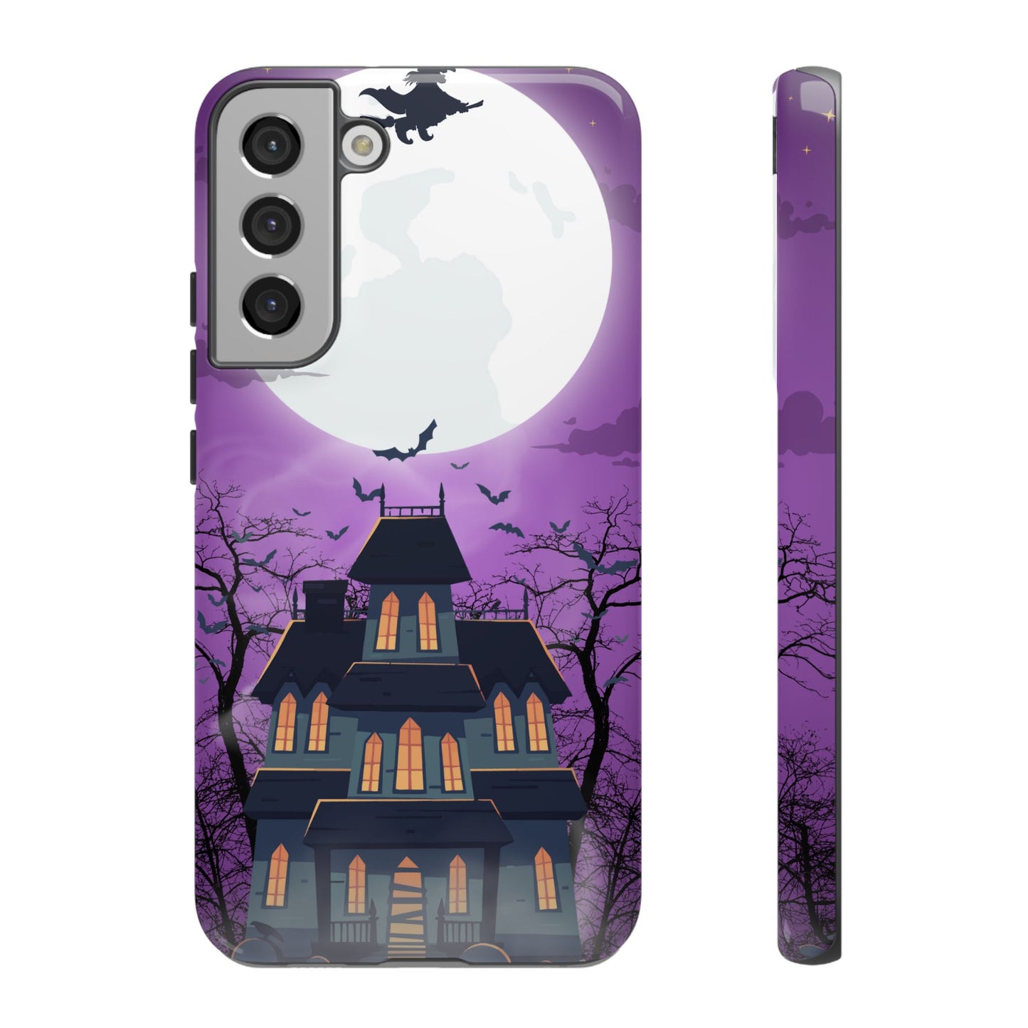Halloween Haunted, Spooky House, Witchy Vibe Phone Case for Samsung