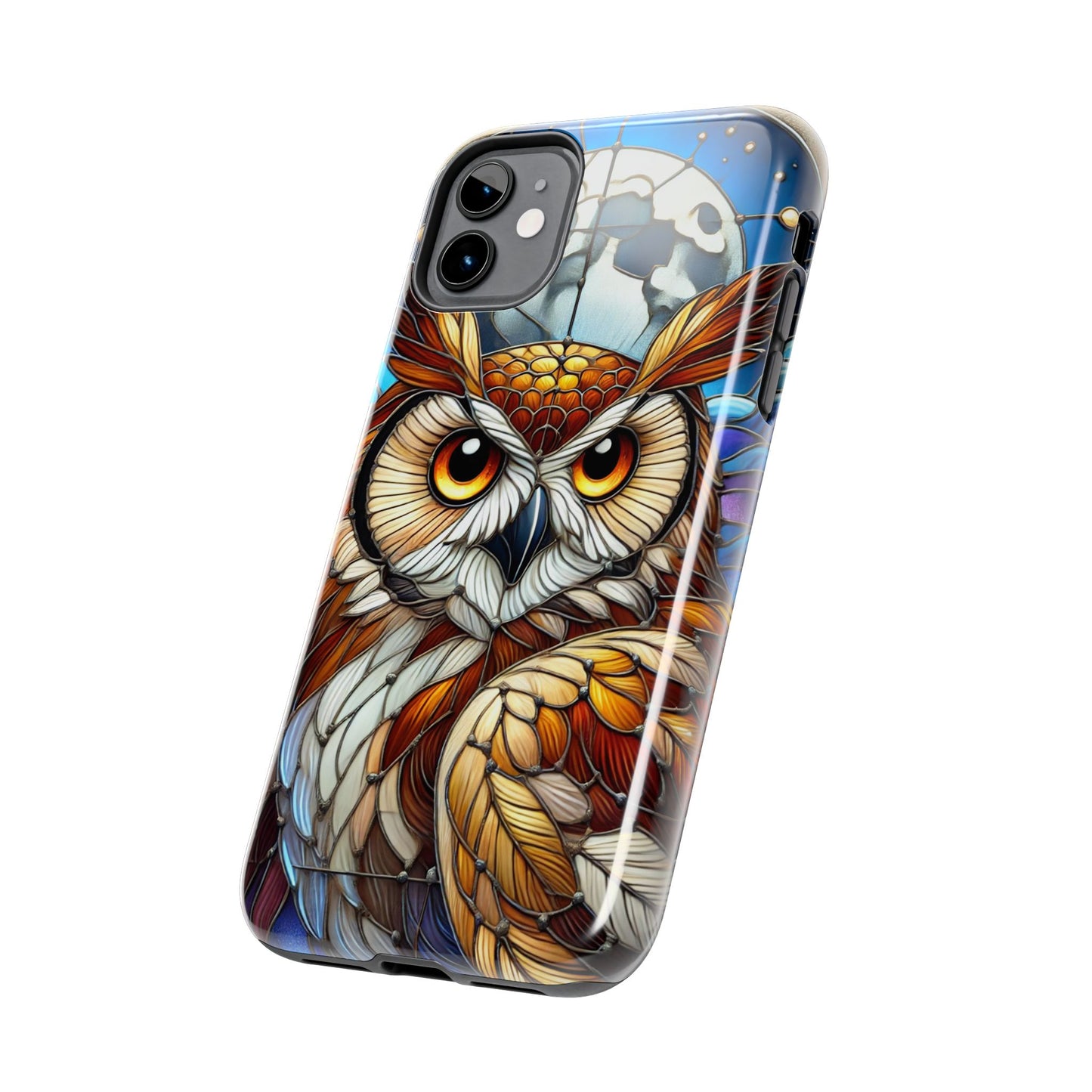 IPhone Case - Owl Stained Glass Design - Durable Protection
