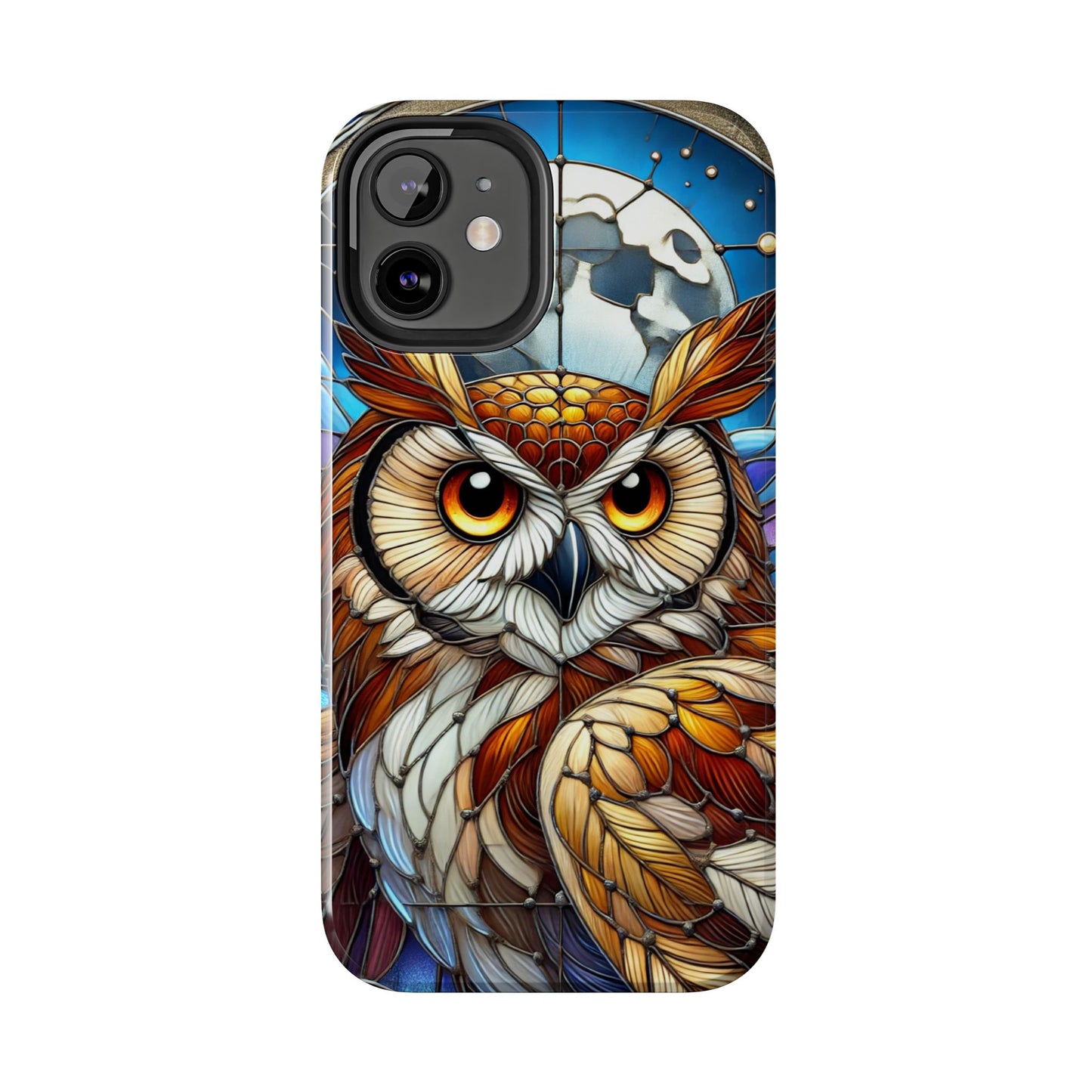 IPhone Case - Owl Stained Glass Design - Durable Protection