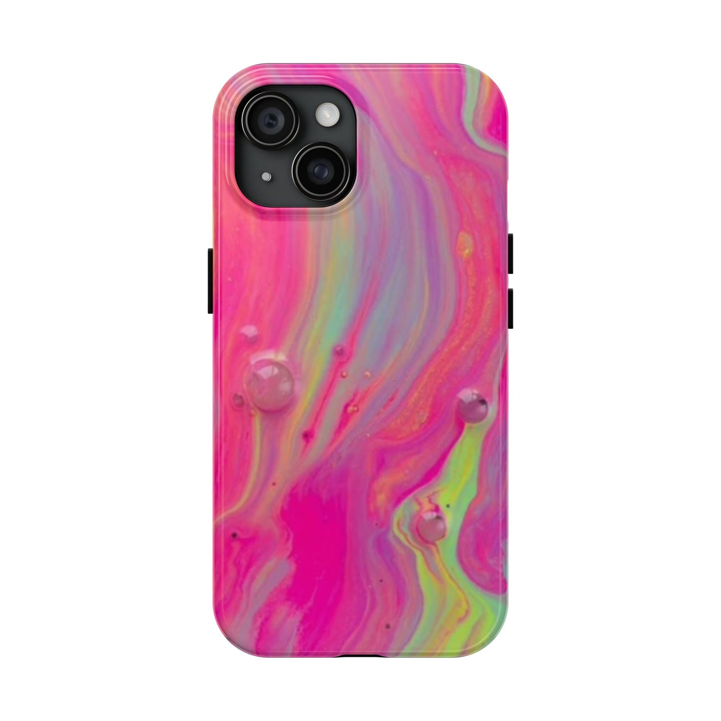 Colorful Swirl Futuristic Tough Phone Case, Stylish Durable Cover for Iphone