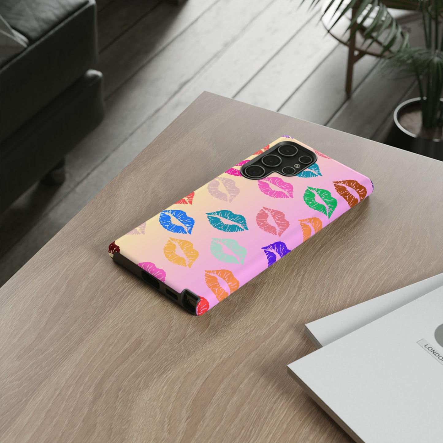 Kiss Print Tough Phone Cases Cute, Durable for Samsung