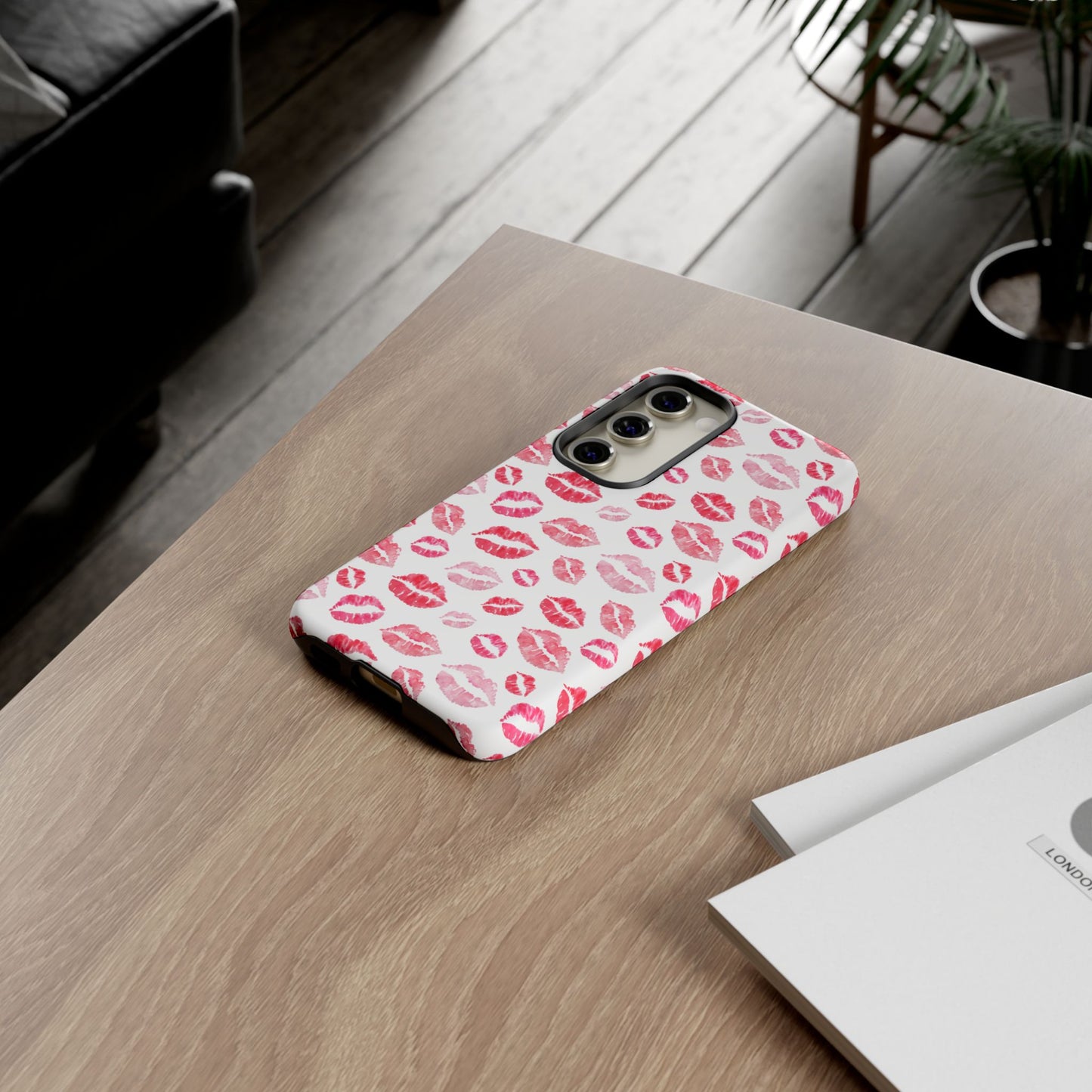 Kiss Pattern Tough Phone Cases, Cute, Unique for Samsung