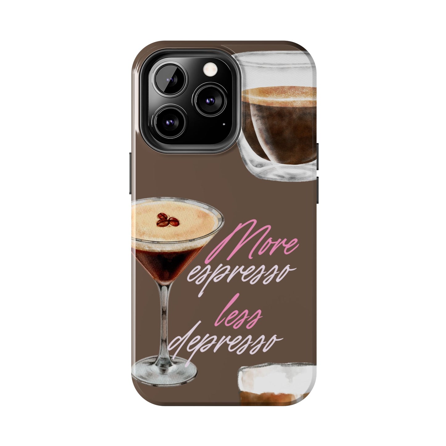 Stylish Coffee Phone Case, Espresso Lovers Gift, Cute Tough Case, Coffee Aesthetic, Phone Accessory for Baristas