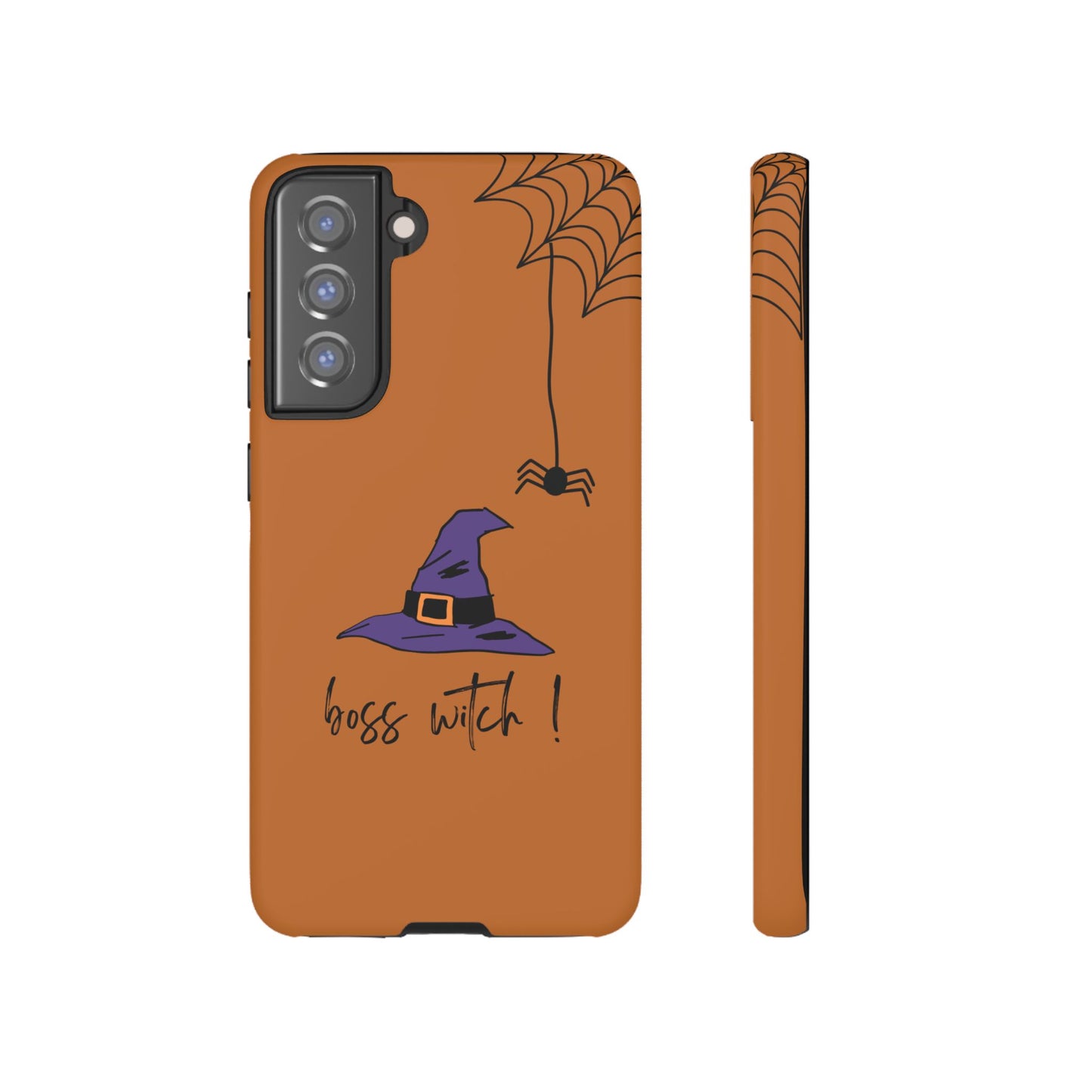 Halloween Phone Case, Boss Witch Phone Cover, Spooky Witch Design, Phone Accessory, Gift for Her, Autumn Decor, Witchy Aesthetic