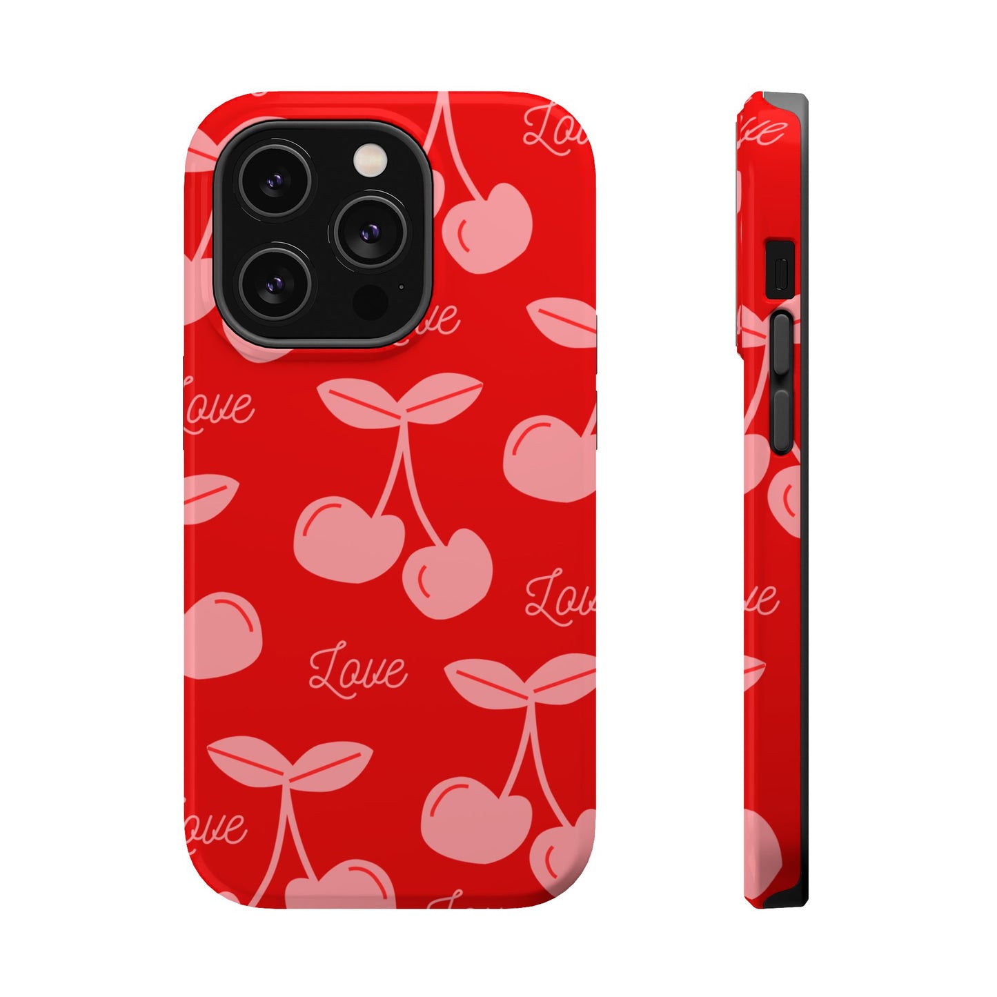 Cherry Love MAGNETIC Tough Cases, Cute Protection, Gift for Her, Valentine's Day