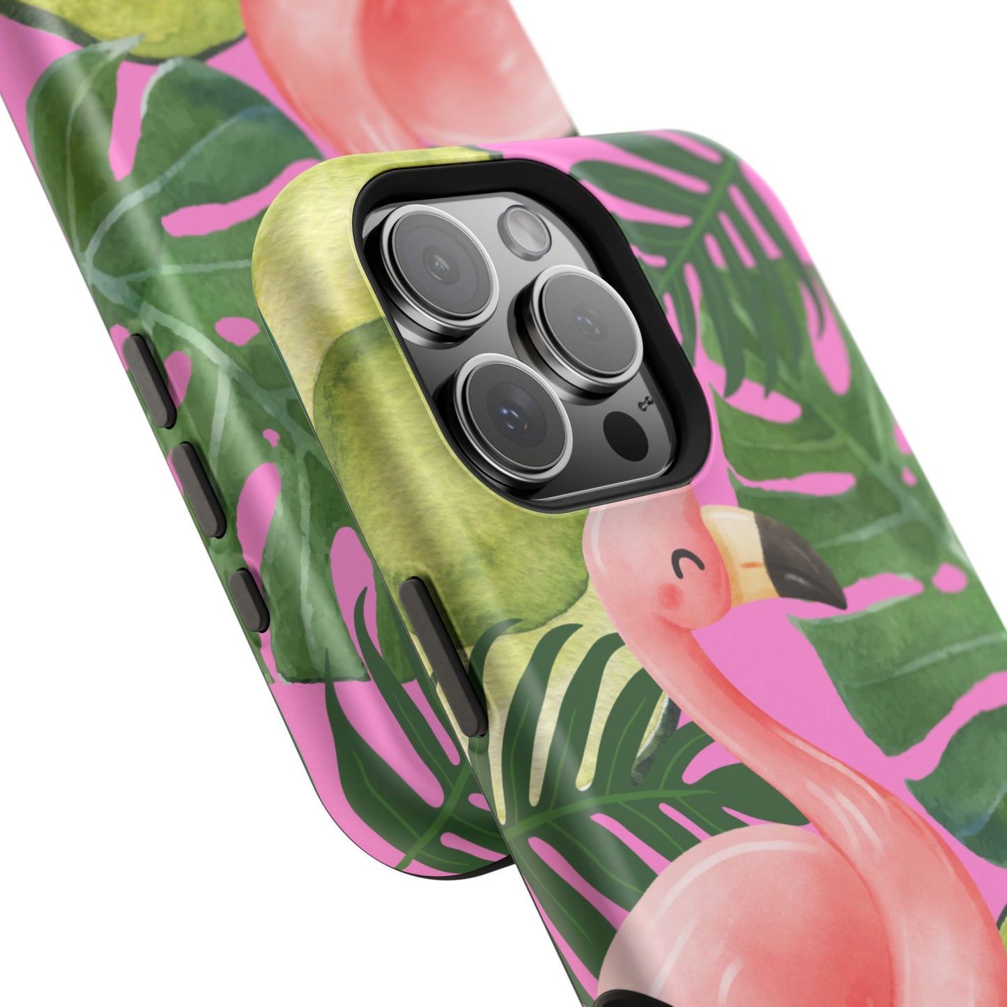 Tropical Flamingo, Cute, Summer Vibes MAGNETIC Tough Phone Case