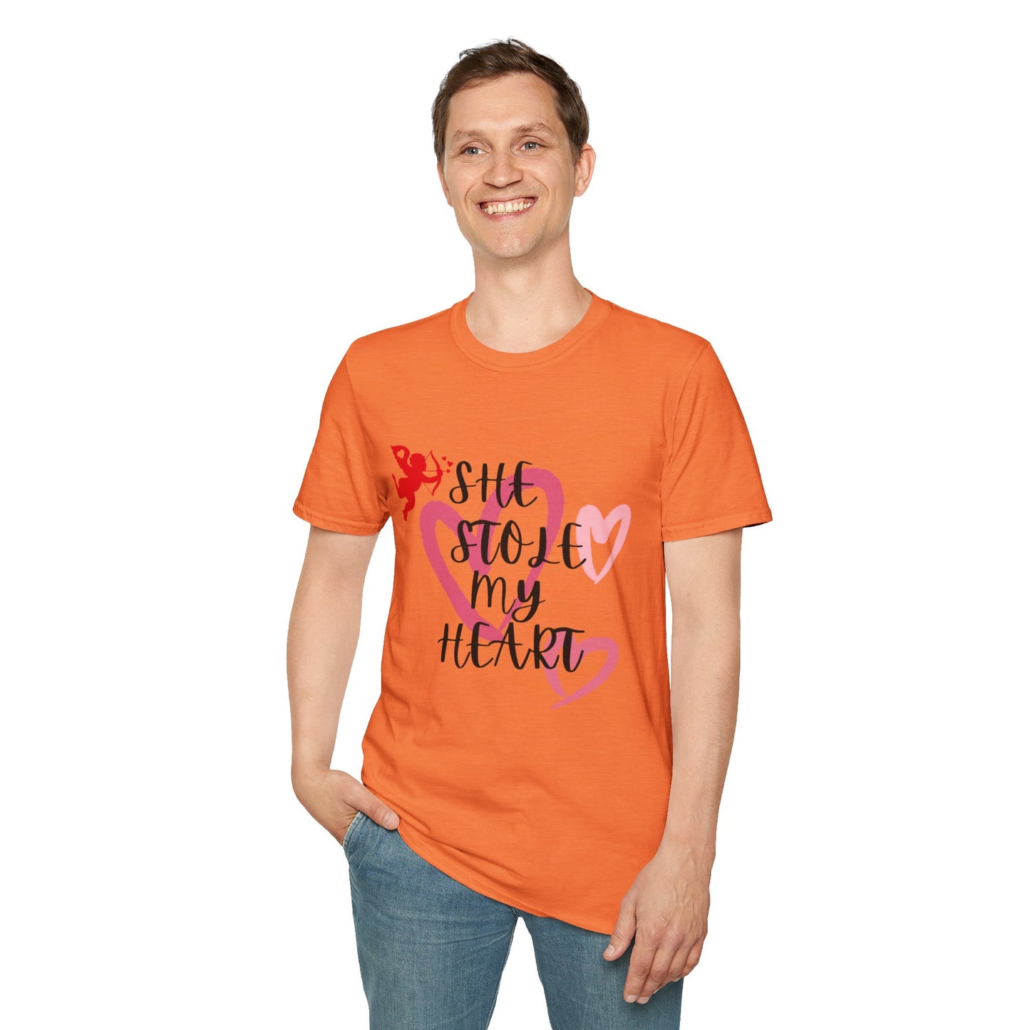 SHe Stole My Heart Unisex T-Shirt - Cute Valentine’s Day Couple Shift