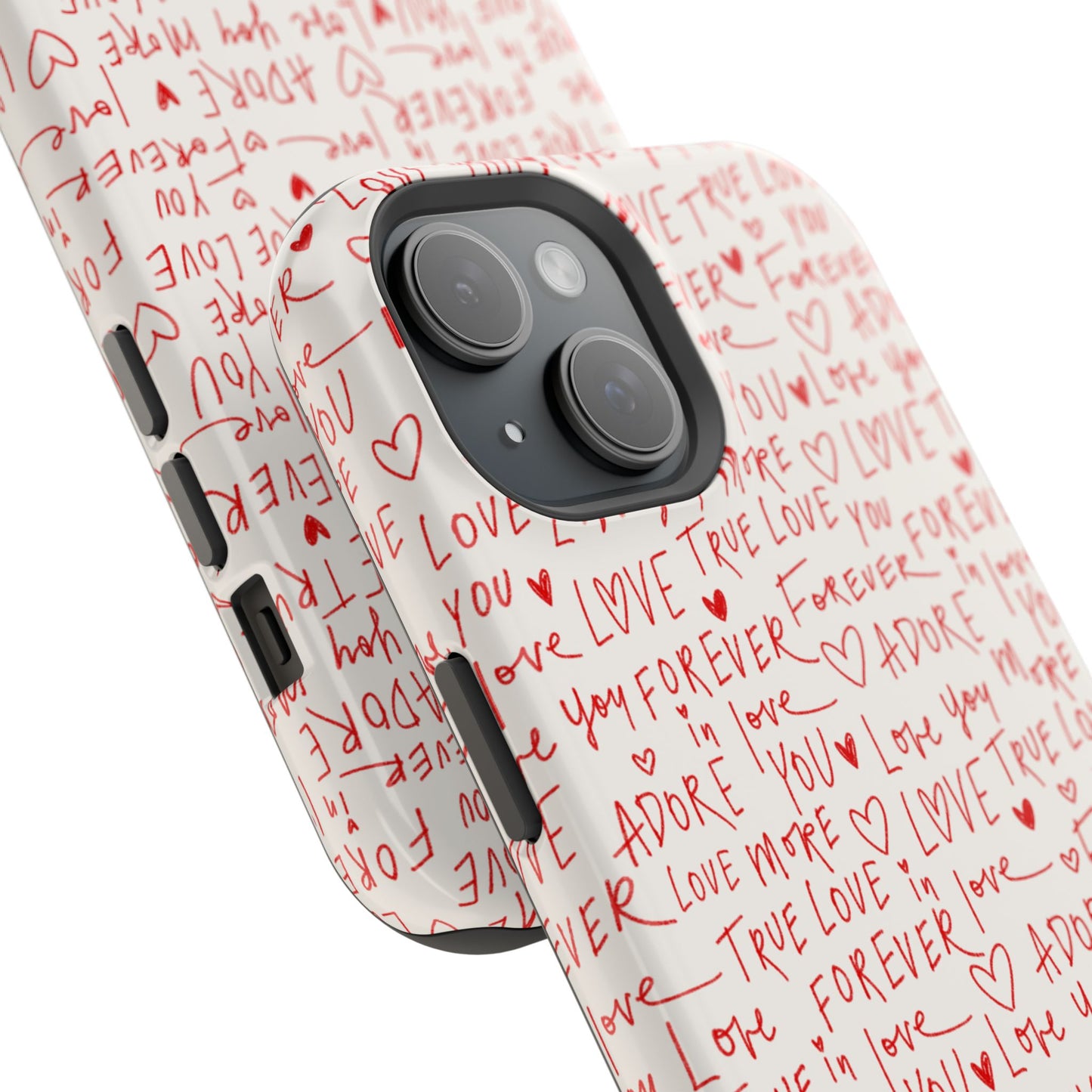 Love Hearts MAGNETIC Tough Case for iPhone, Cute Heart Design, Adore You Case, True Love Protection