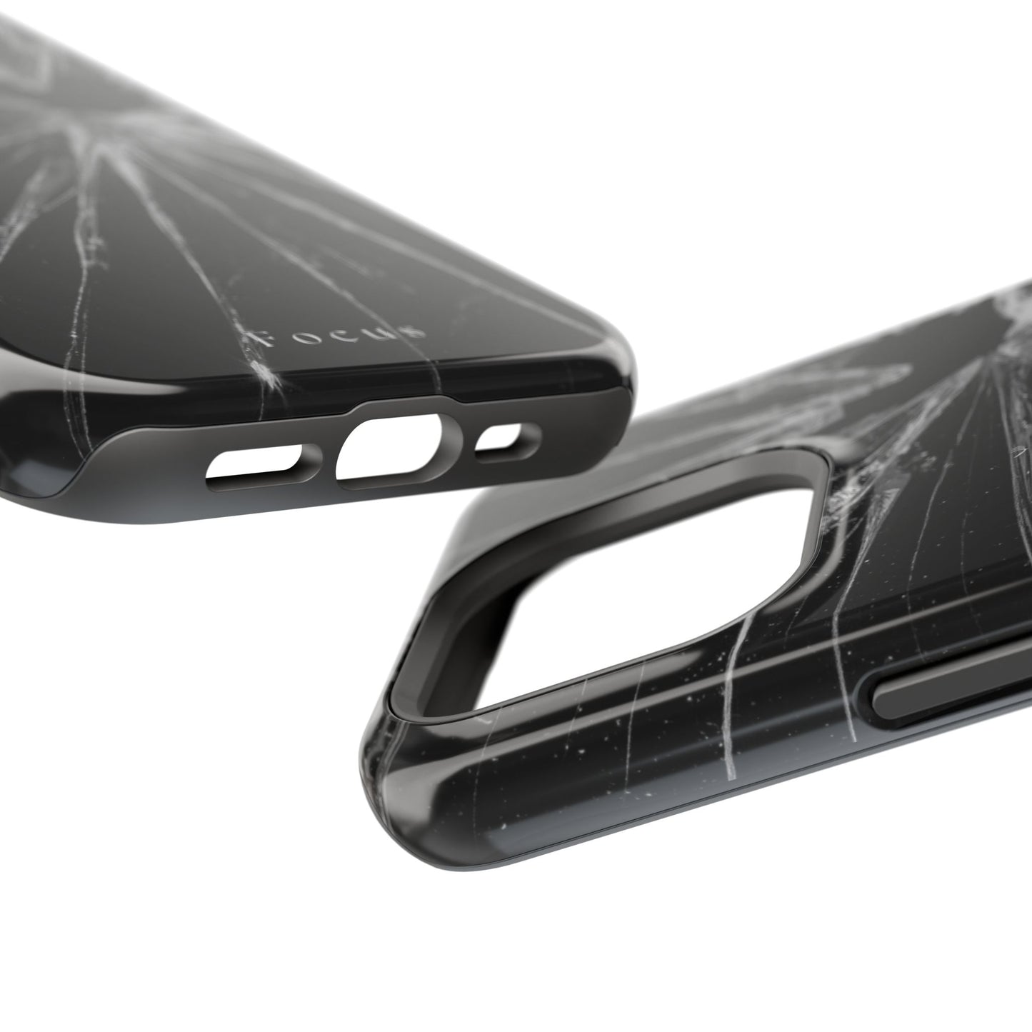 Durable Magnetic FOCUS Broken Glass Stylish Tough Case
