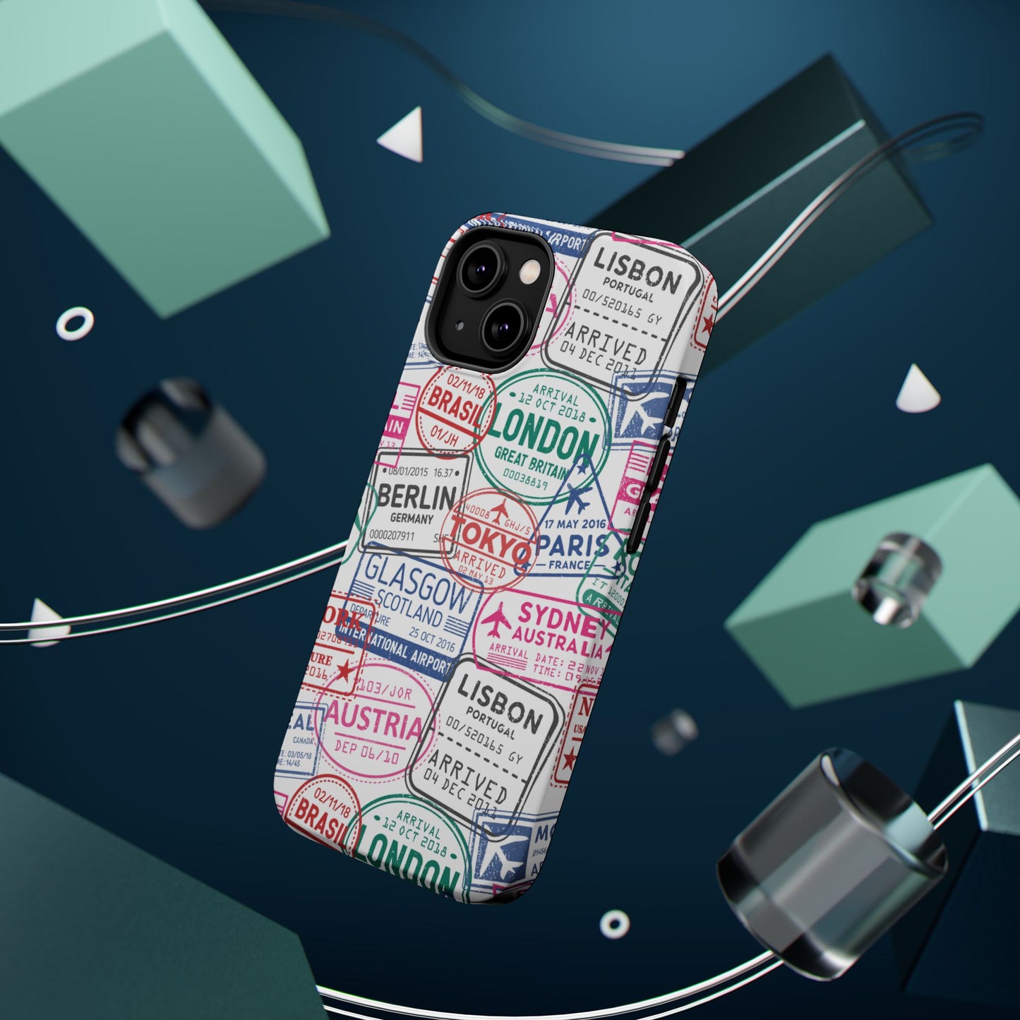 Travel-Inspired, Passport, Travelers, Adventure Stamp, Unique MAGNETIC Phone Case