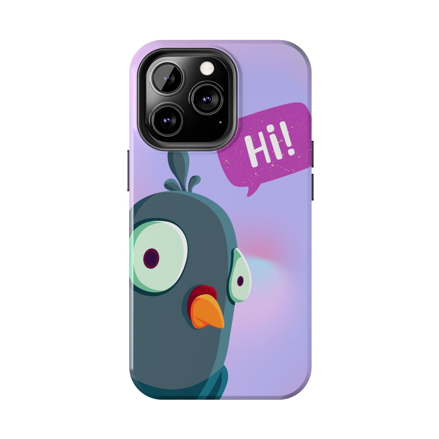 Colorful Cartoon Bird Tough Phone Case - Say Hi!