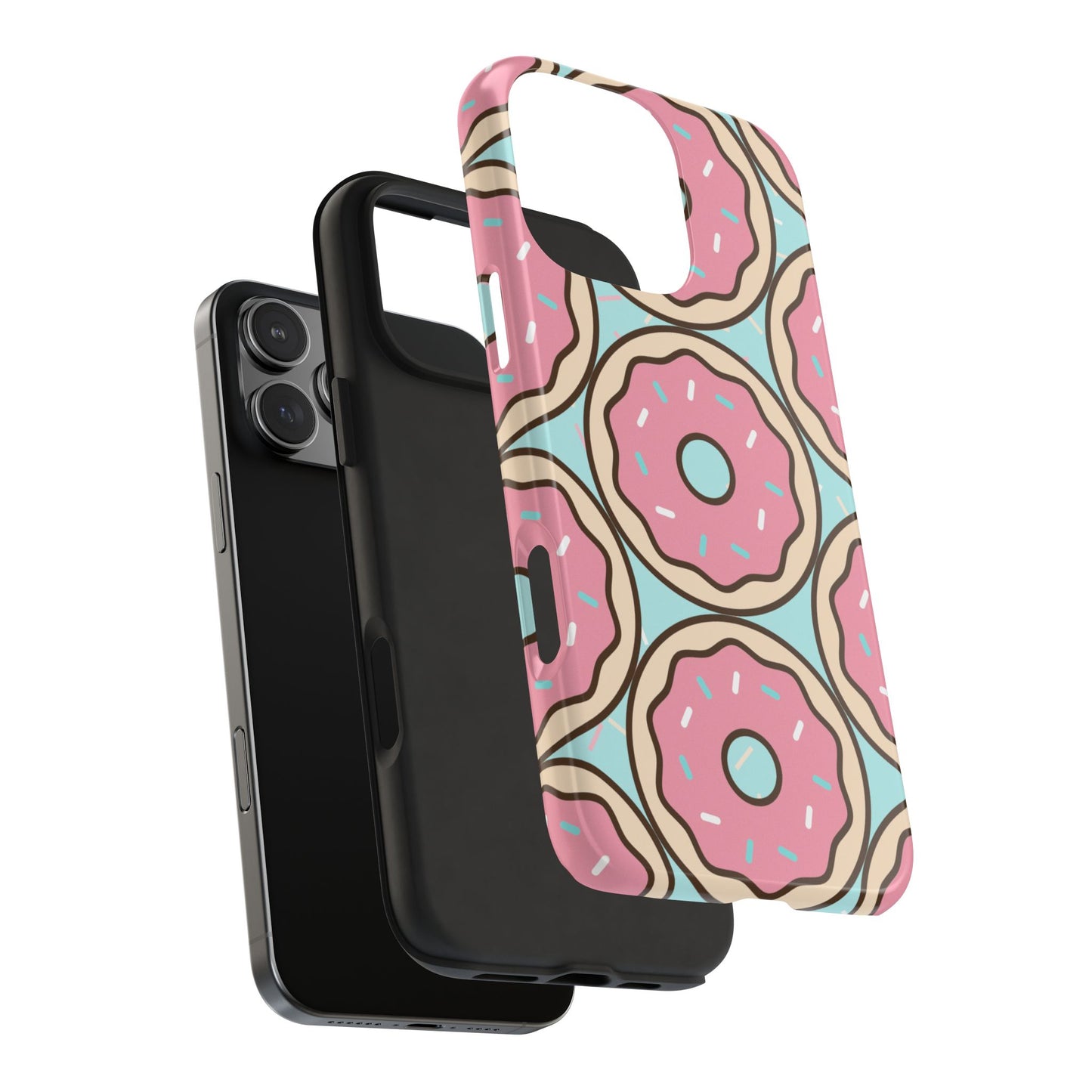 Cute Donut Pattern Tough Phone Case