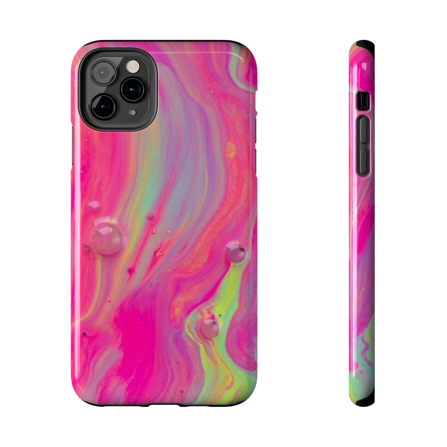 Colorful Swirl Futuristic Tough Phone Case, Stylish Durable Cover for Iphone
