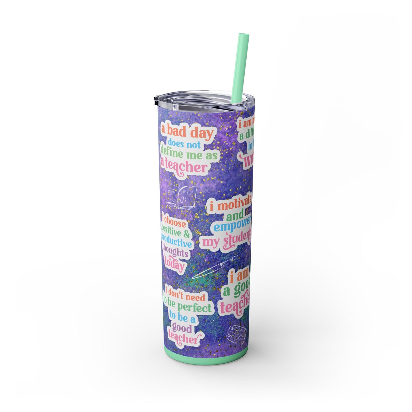 Teacher Daily Affirmation 20 oz Tumbler - Motivational