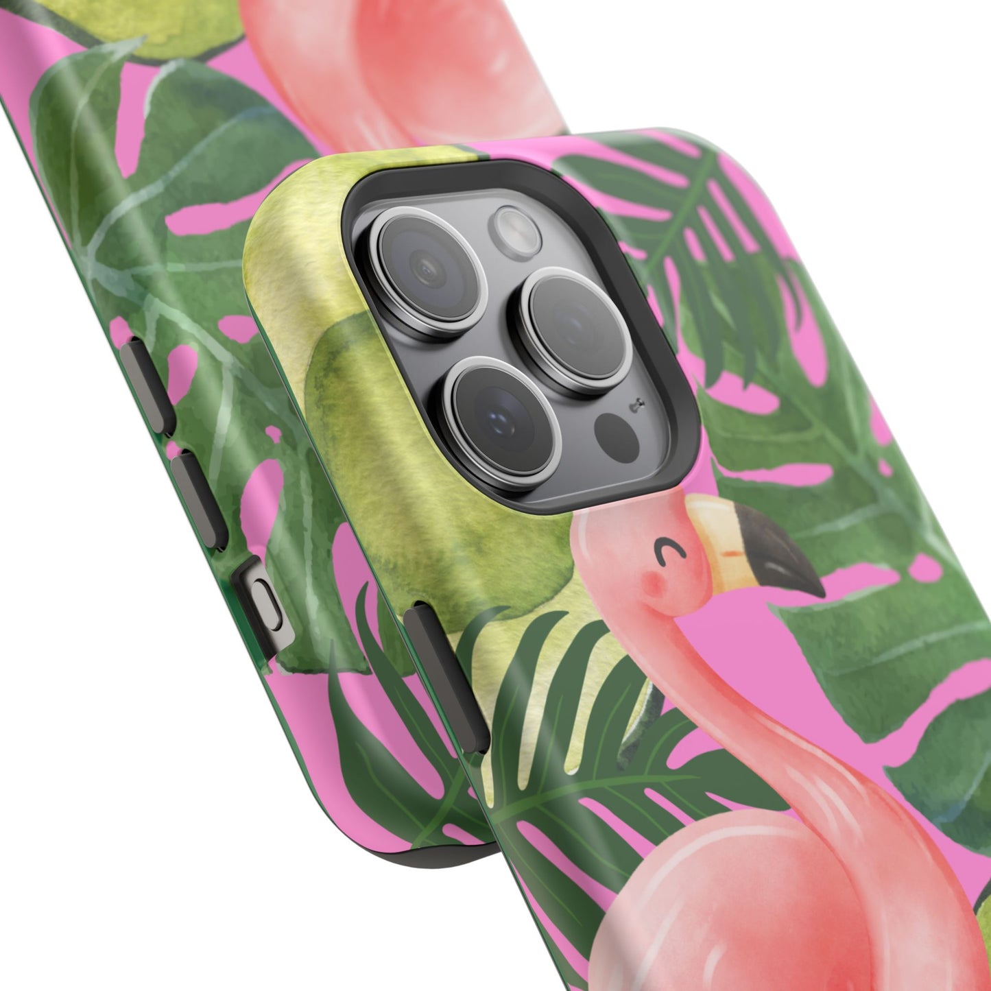 Tropical Flamingo, Cute, Summer Vibes MAGNETIC Tough Phone Case
