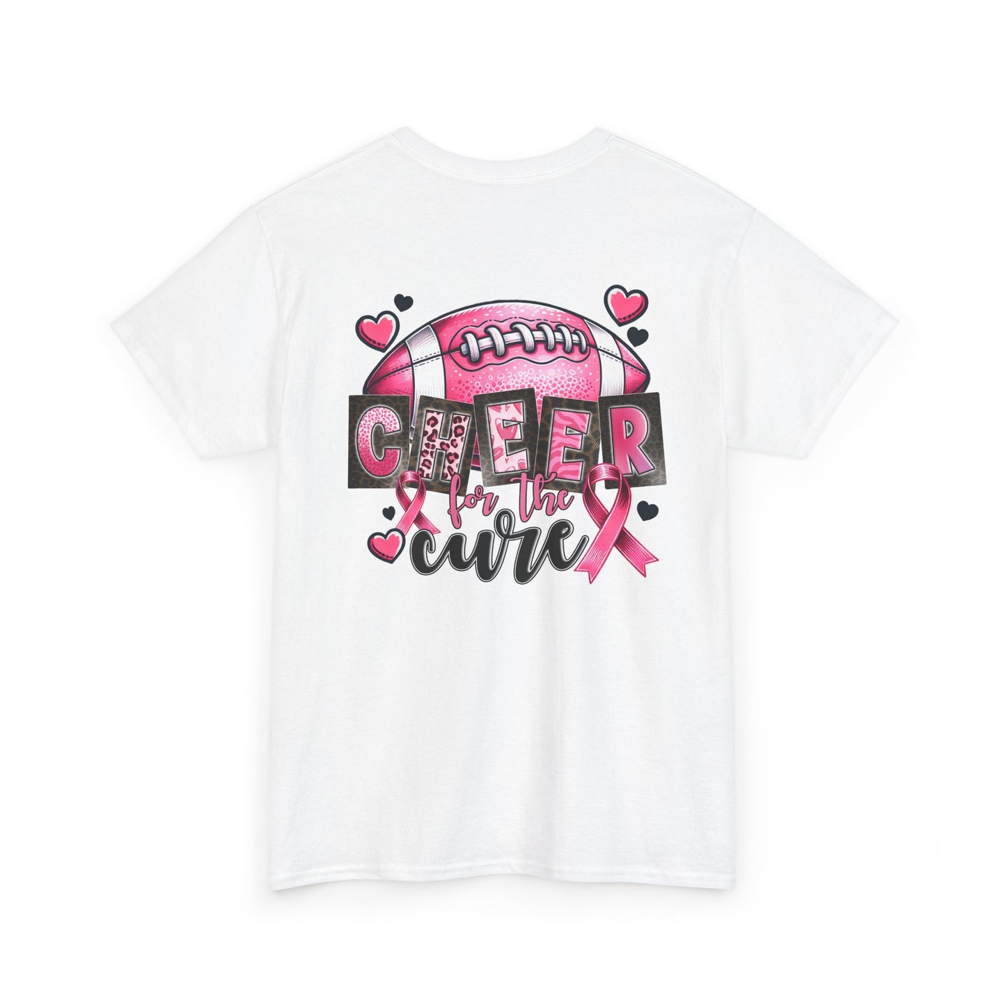 Breast Cancer Awareness Tee - "Cheer for the cure" Unisex Cotton Shirt