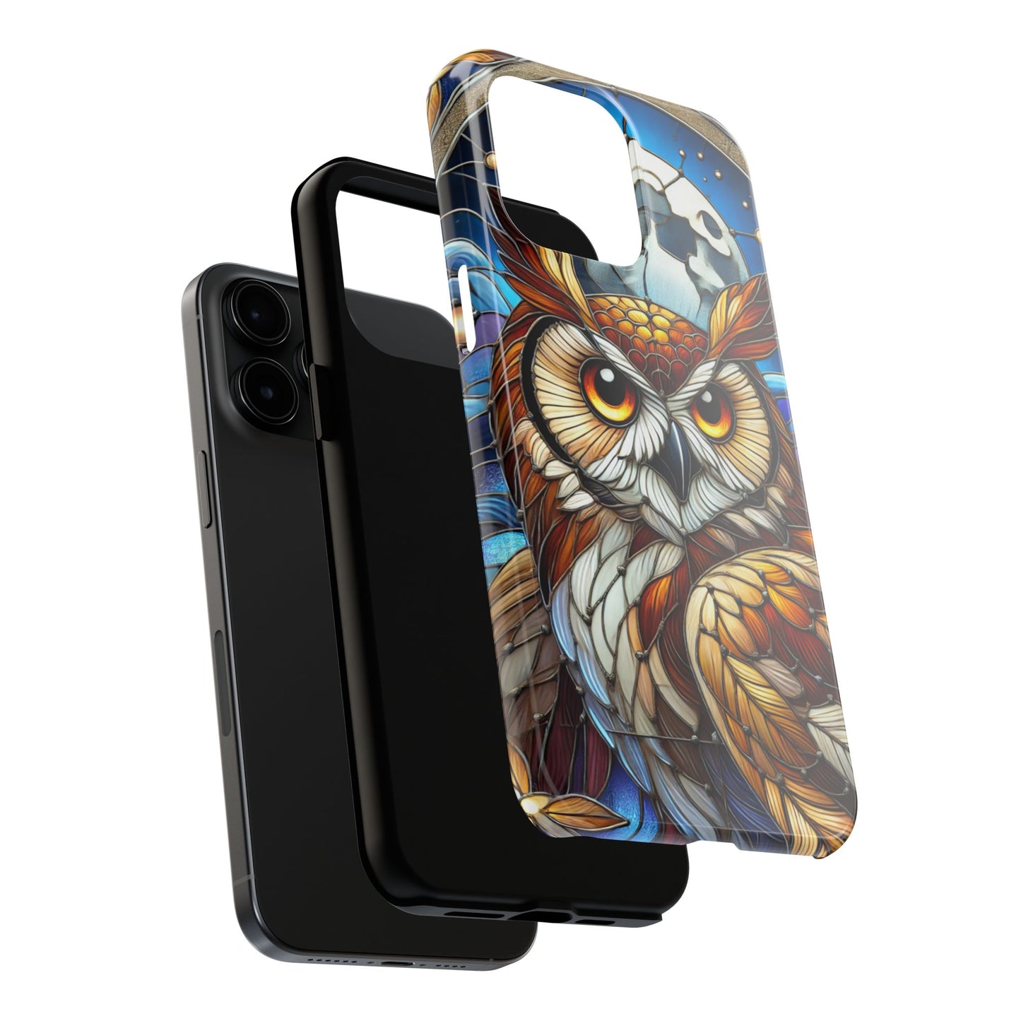 IPhone Case - Owl Stained Glass Design - Durable Protection