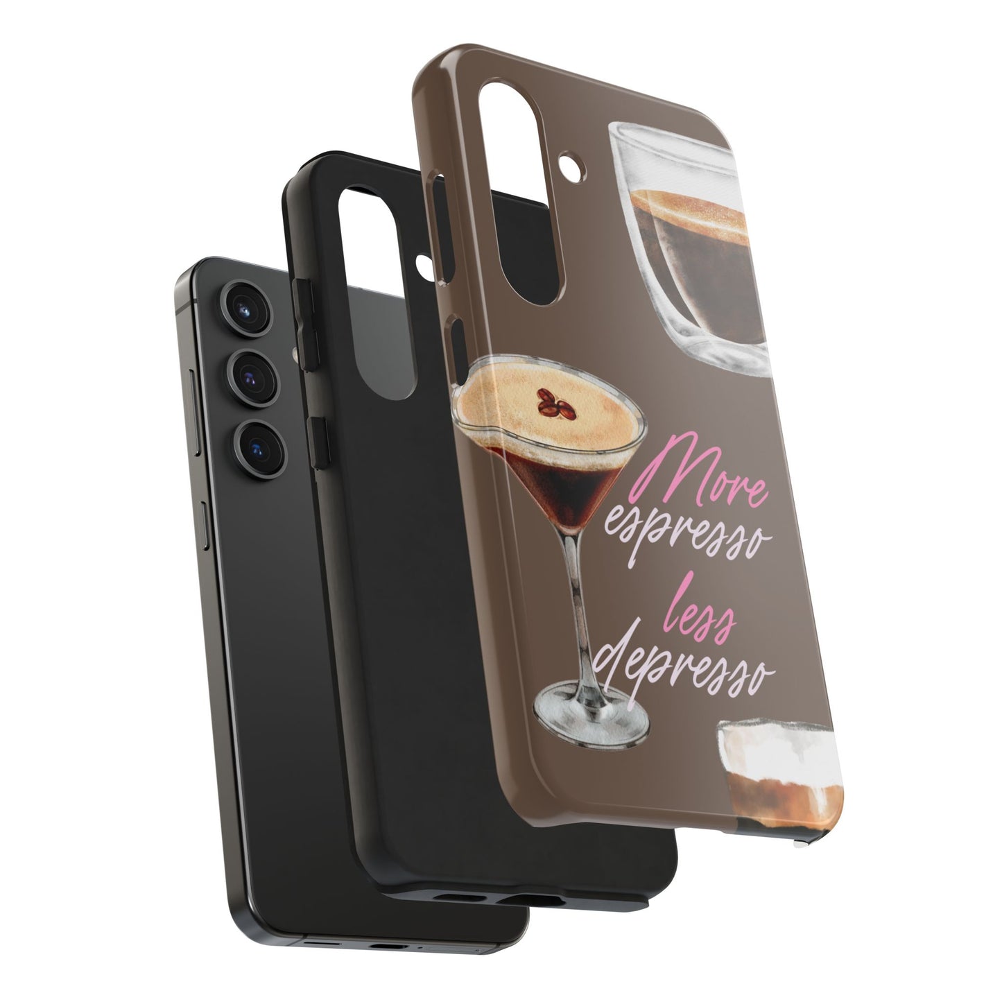 Stylish Coffee Phone Case, Espresso Lovers Gift, Cute Tough Case, Coffee Aesthetic, Phone Accessory for Baristas