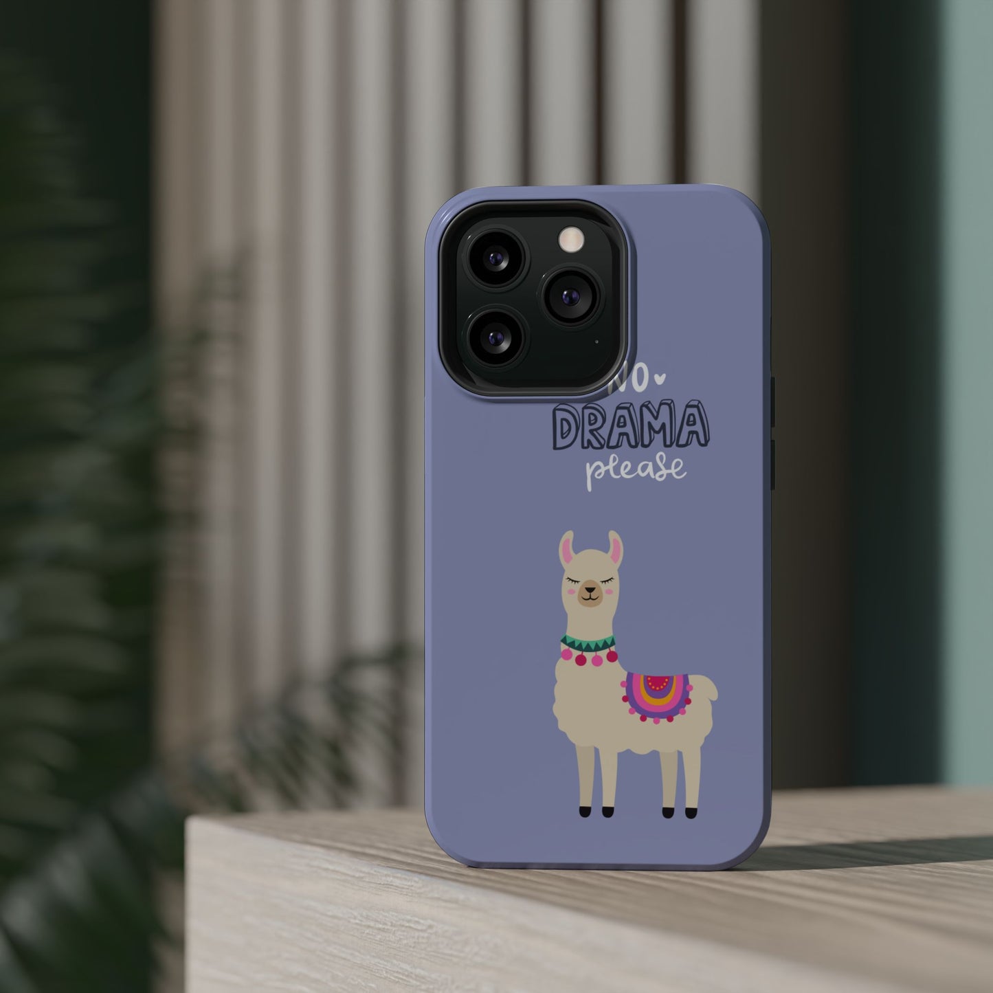 Cute Llama - No Drama MAGNETIC Tough Phone Case
