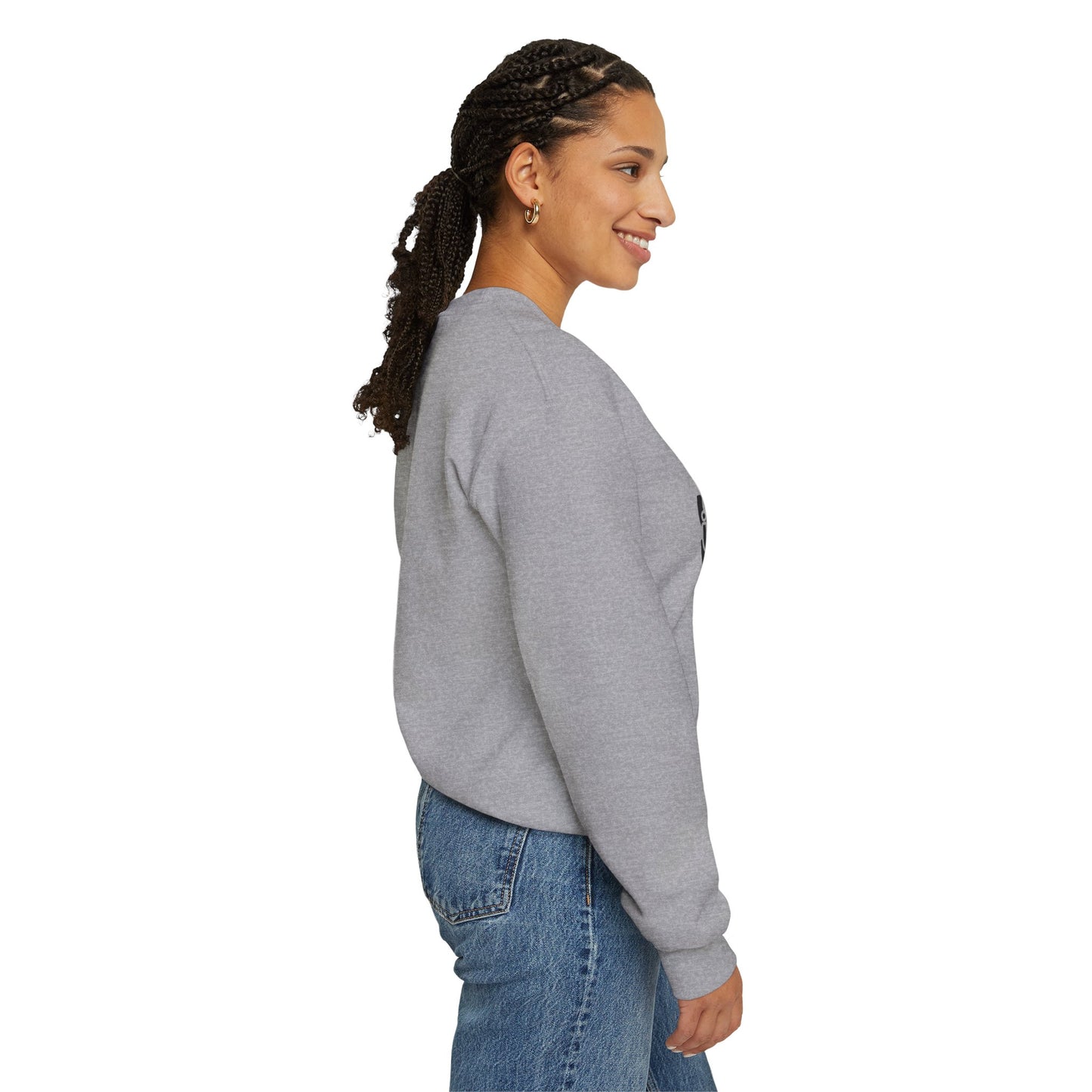 Inspirational Mom Crewneck Sweatshirt - Strong, Chosen, Capable Design