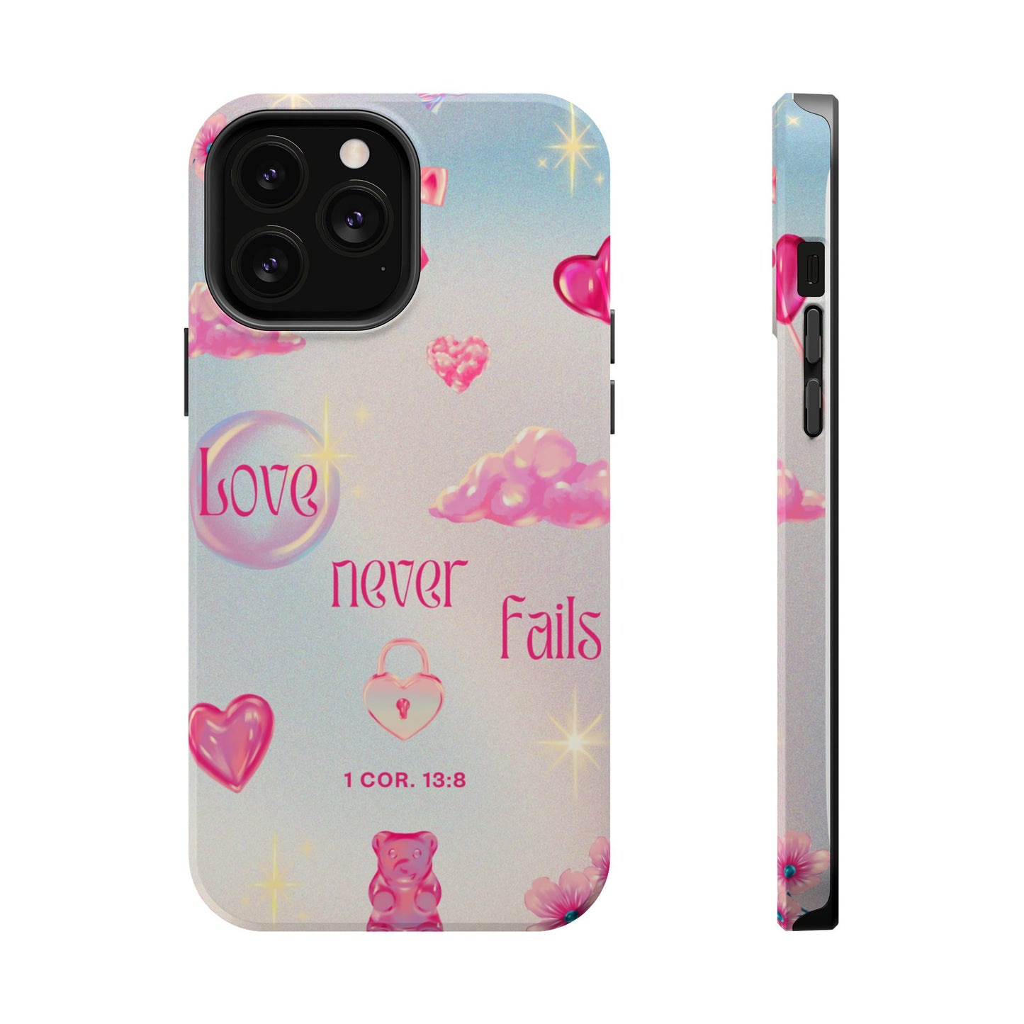 Love Never Fails Bible Verse Tough MAGNETIC Phone Case