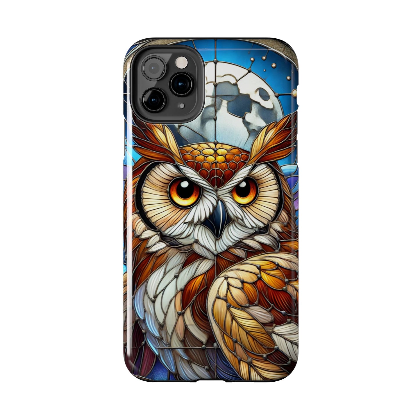 IPhone Case - Owl Stained Glass Design - Durable Protection