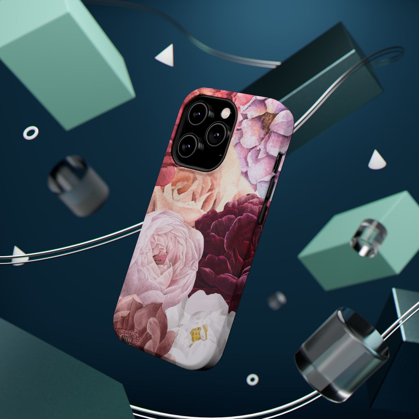 Elegant Protection for Every Occasion Floral Tough Phone Case