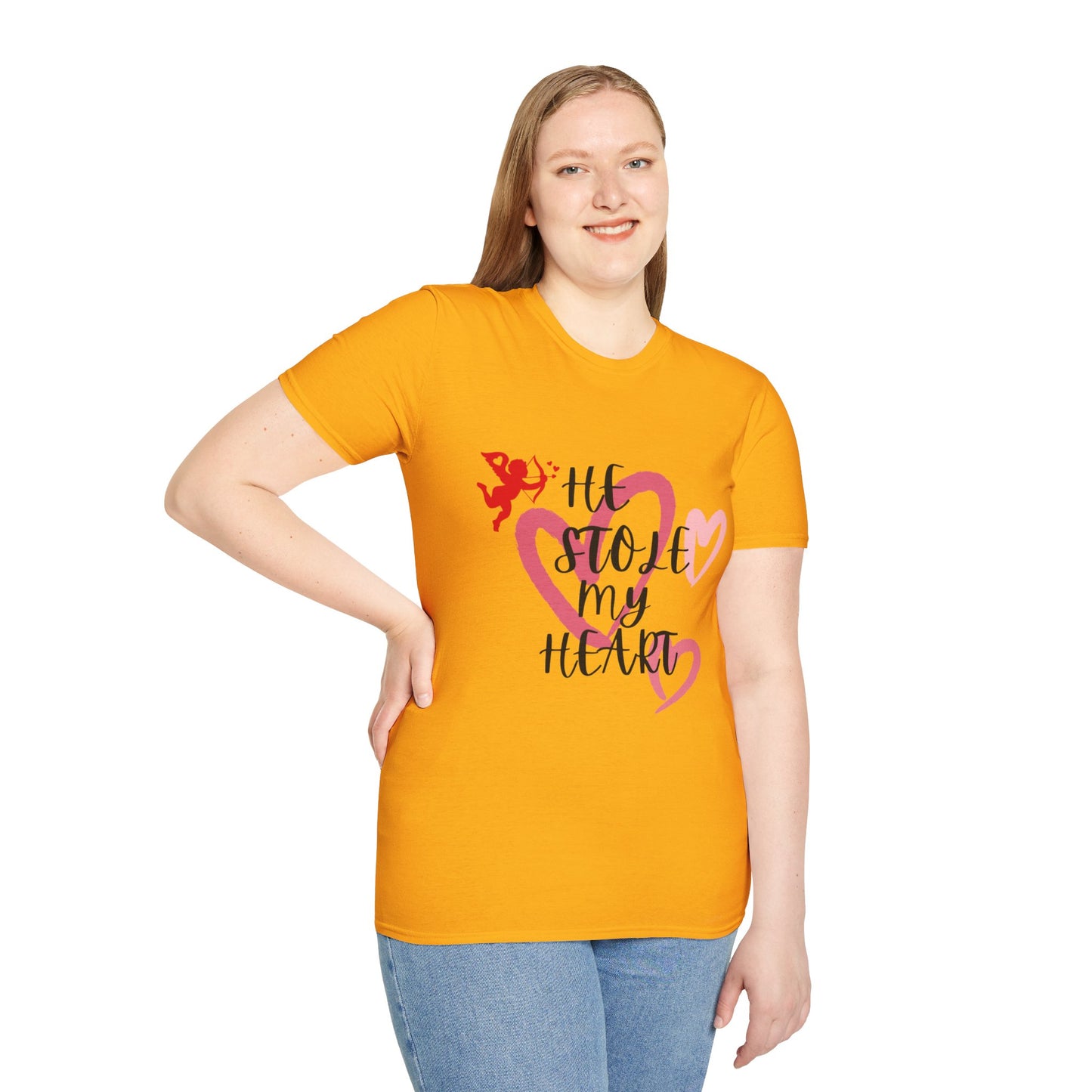 He Stole My Heart Unisex T-Shirt - Cute Valentine’s Day Couple Shift