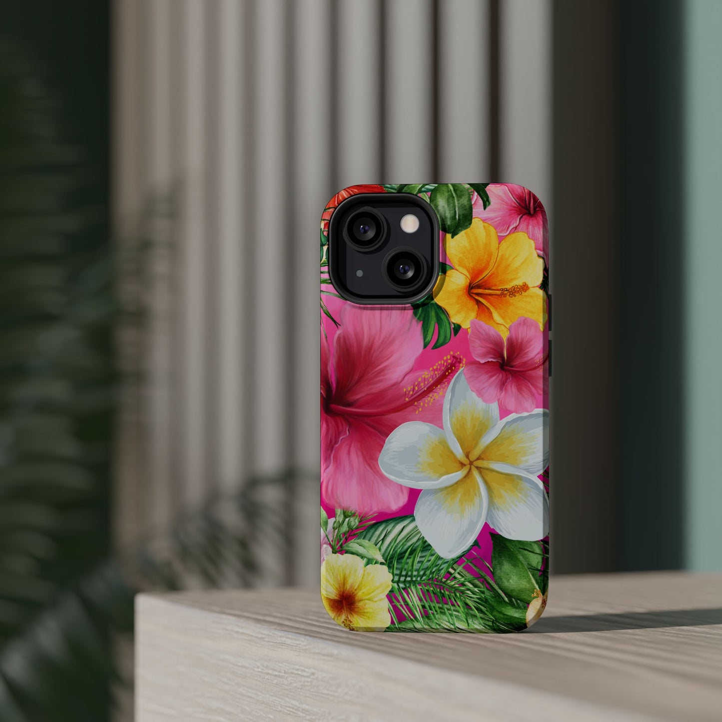 Tropical Floral MAGNETIC Phone Case - Tough, Durable, Chic Protection, Summer Vibes, Gift for Her
