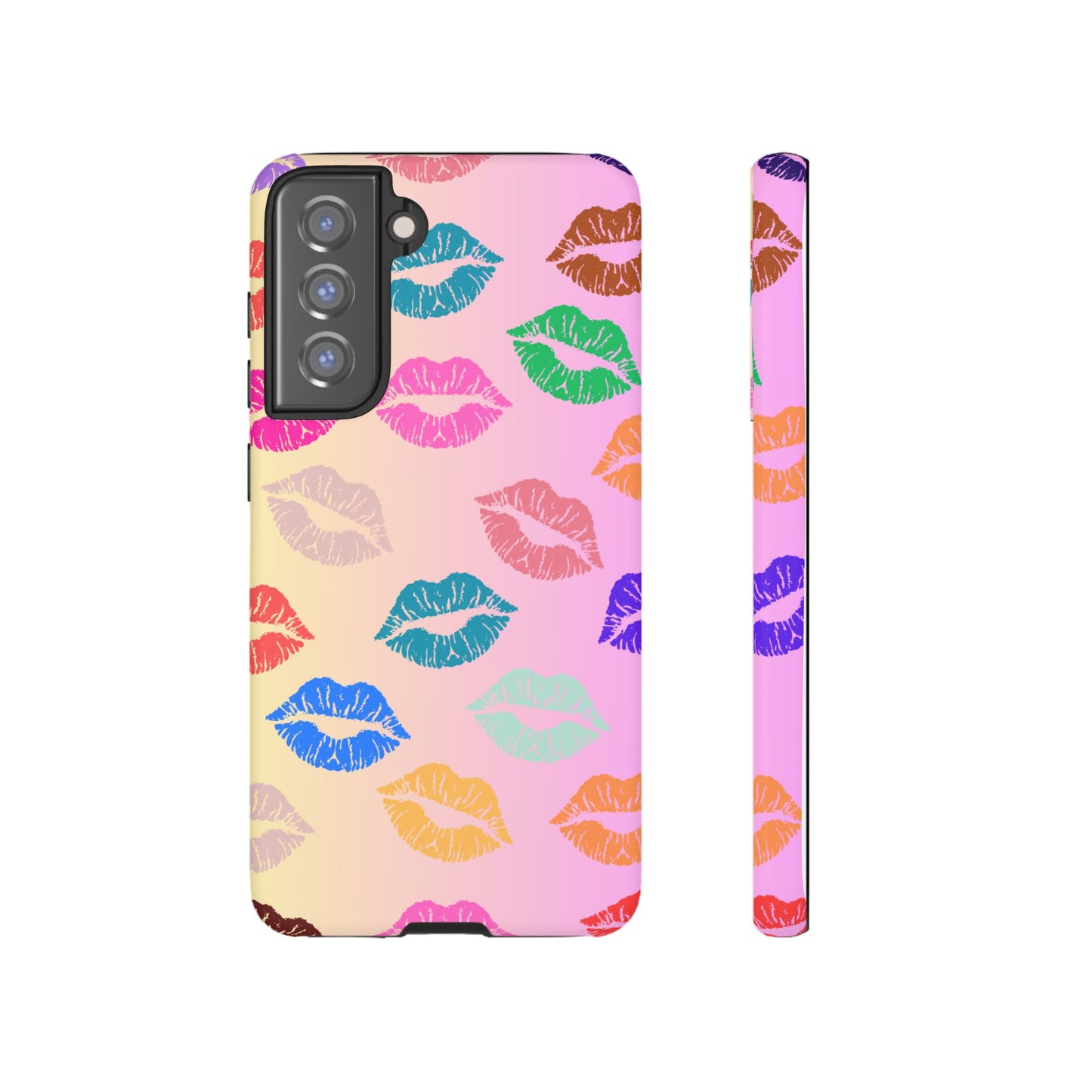 Kiss Print Tough Phone Cases Cute, Durable for Samsung